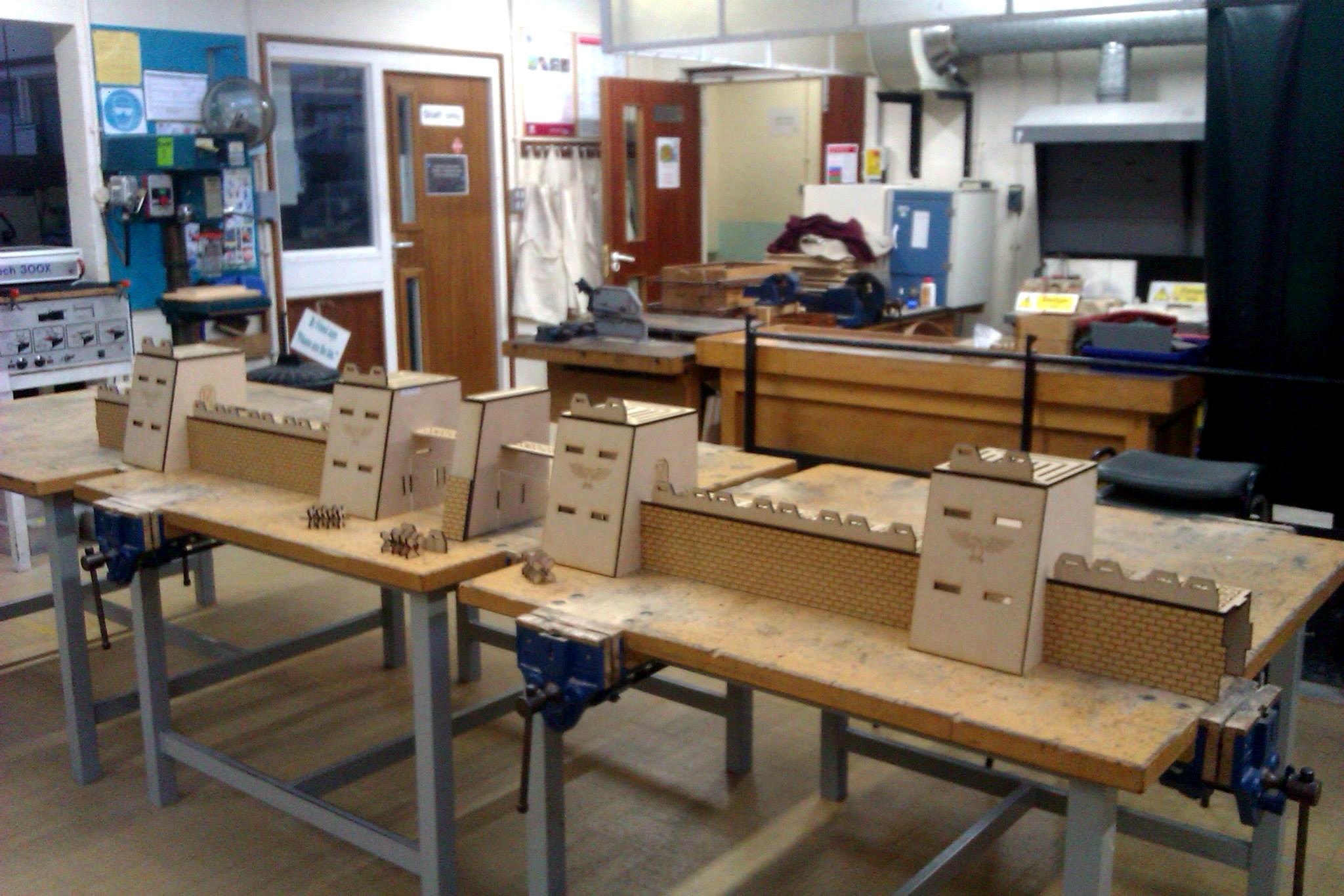 Laser Cutter Work, Laser Cutter Work Fortification Warhammer 40k Fortress