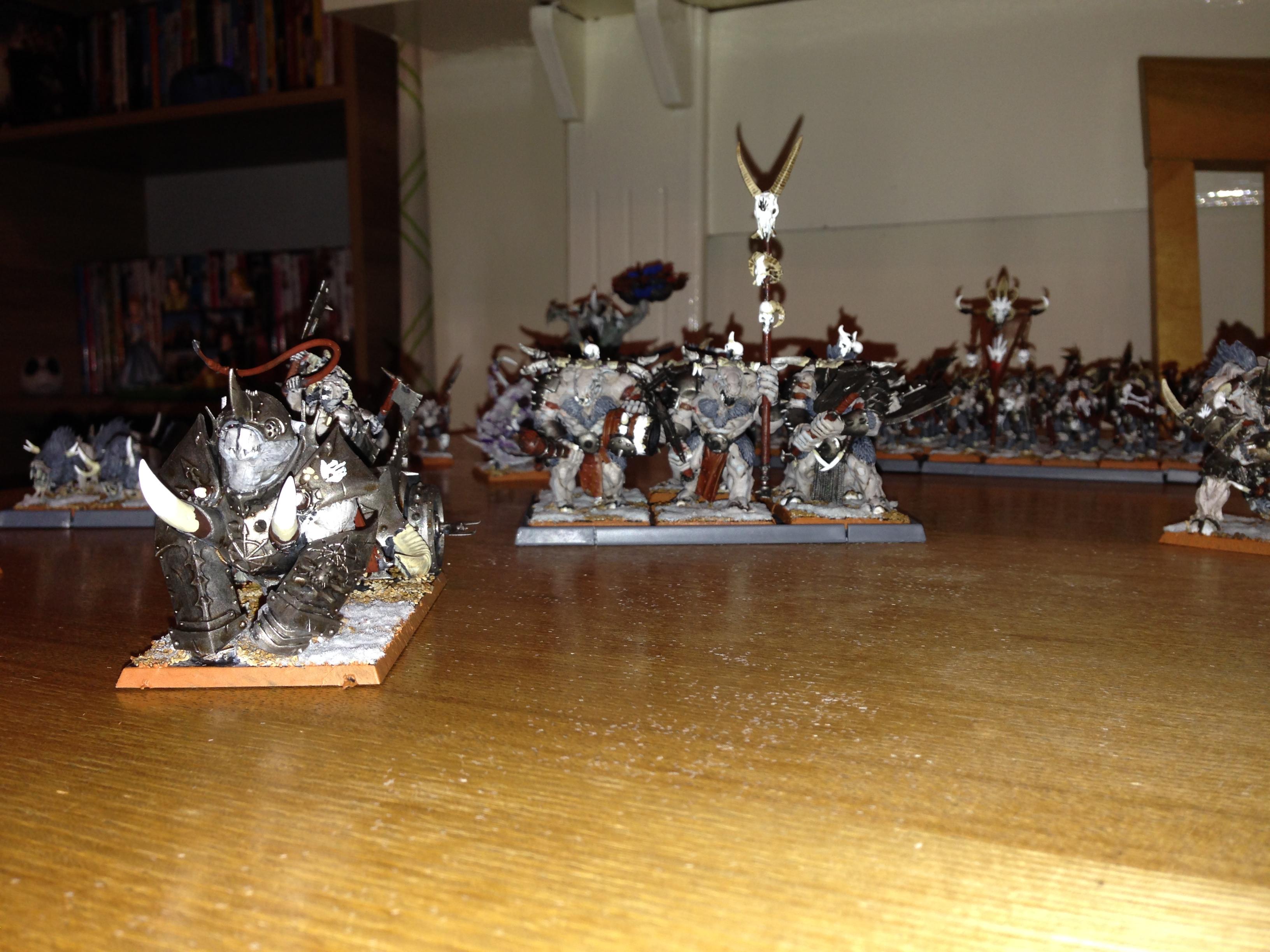 The chariot and minotaur