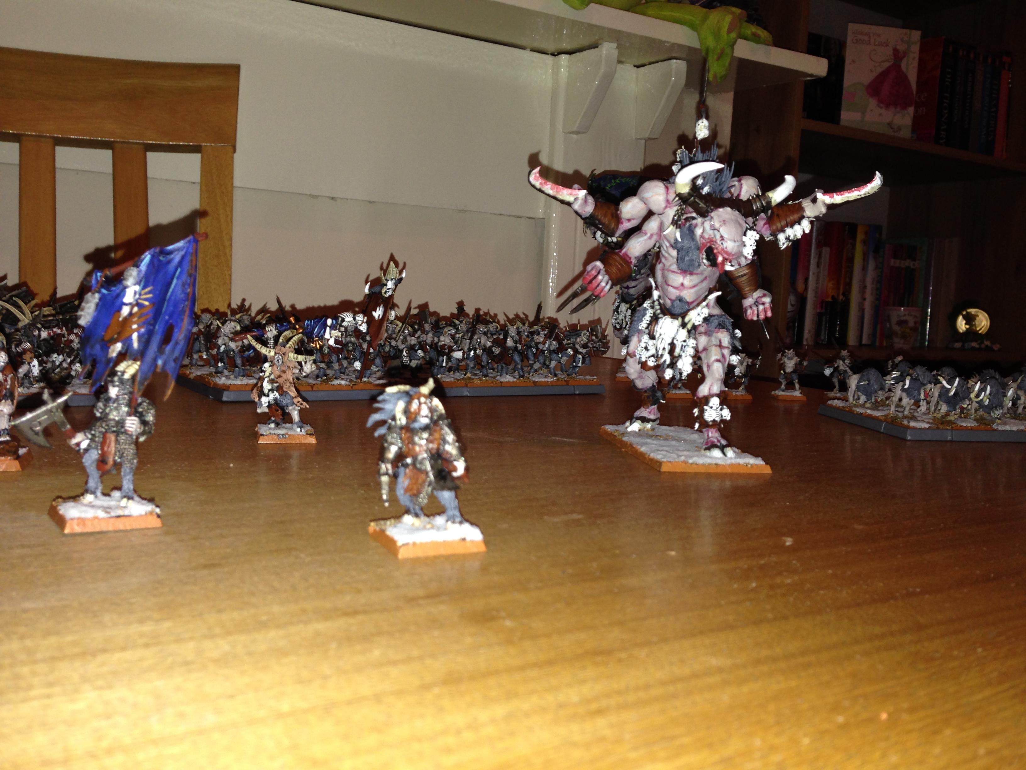 The front view of the army