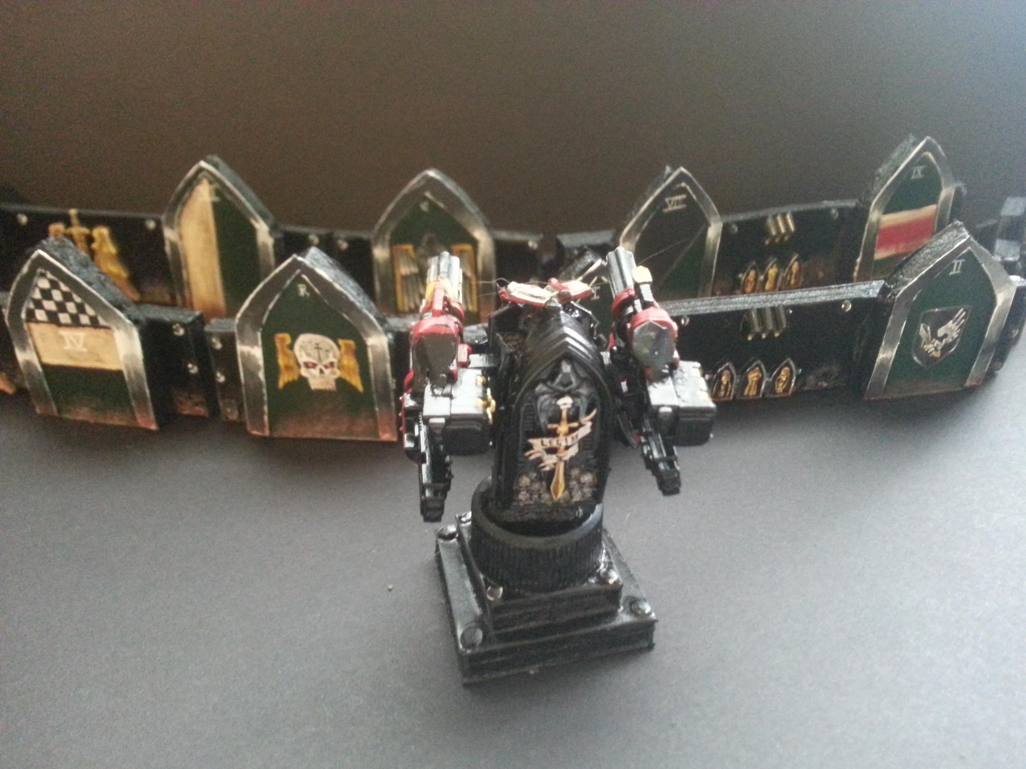 Aegis Defence Line, Assault Cannons, Conversion, Dark Angels, Heresy-era Dark Angels, Horus Heresy, Quad Gun, Scratch Build, Warhammer 40,000