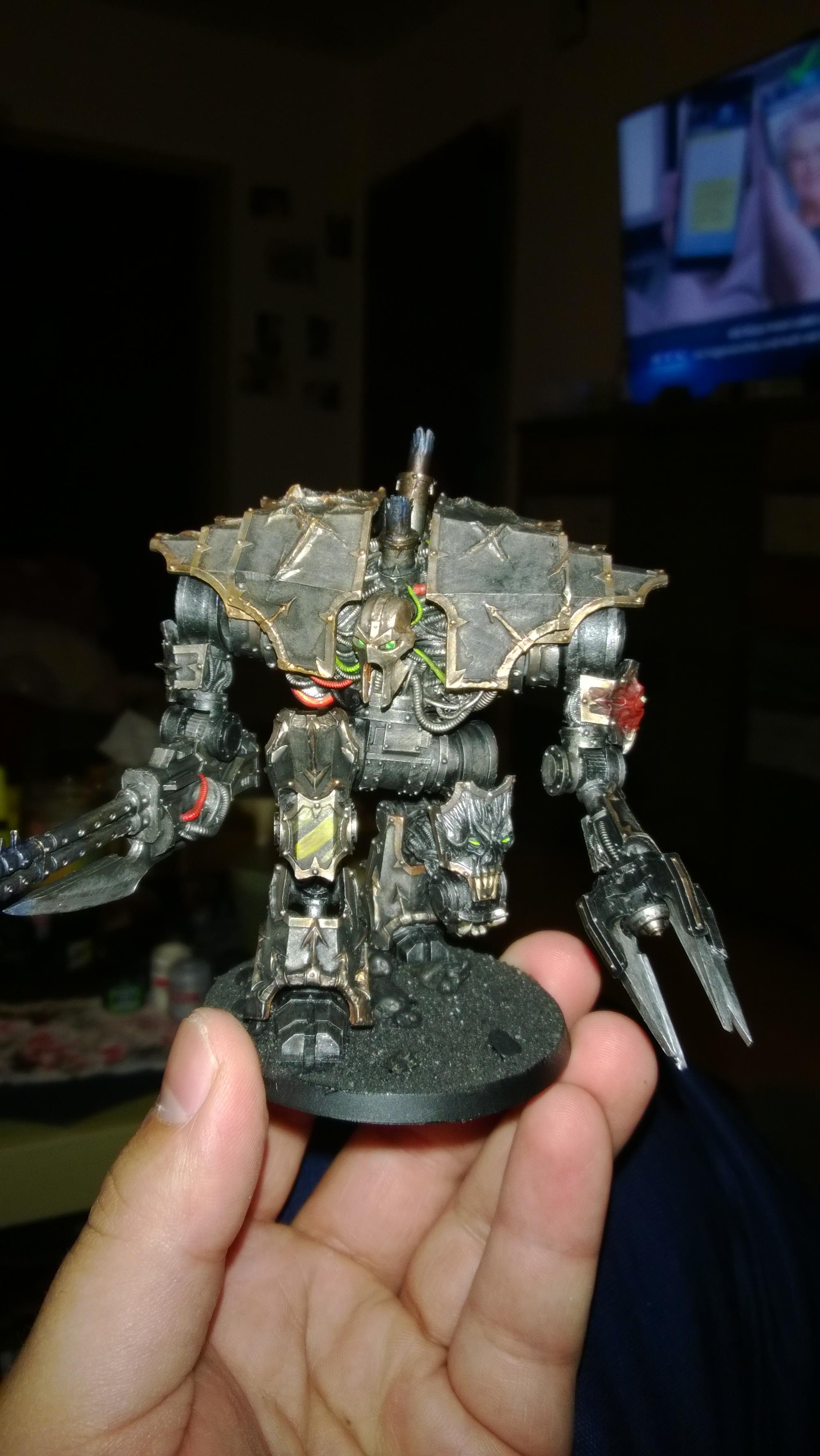 Chaos Space Marines, Cybot, Dreadnought, Forge World, Games Workshop, Iron Warriors, Iw, Painted, Walker, Warhammer 40,000