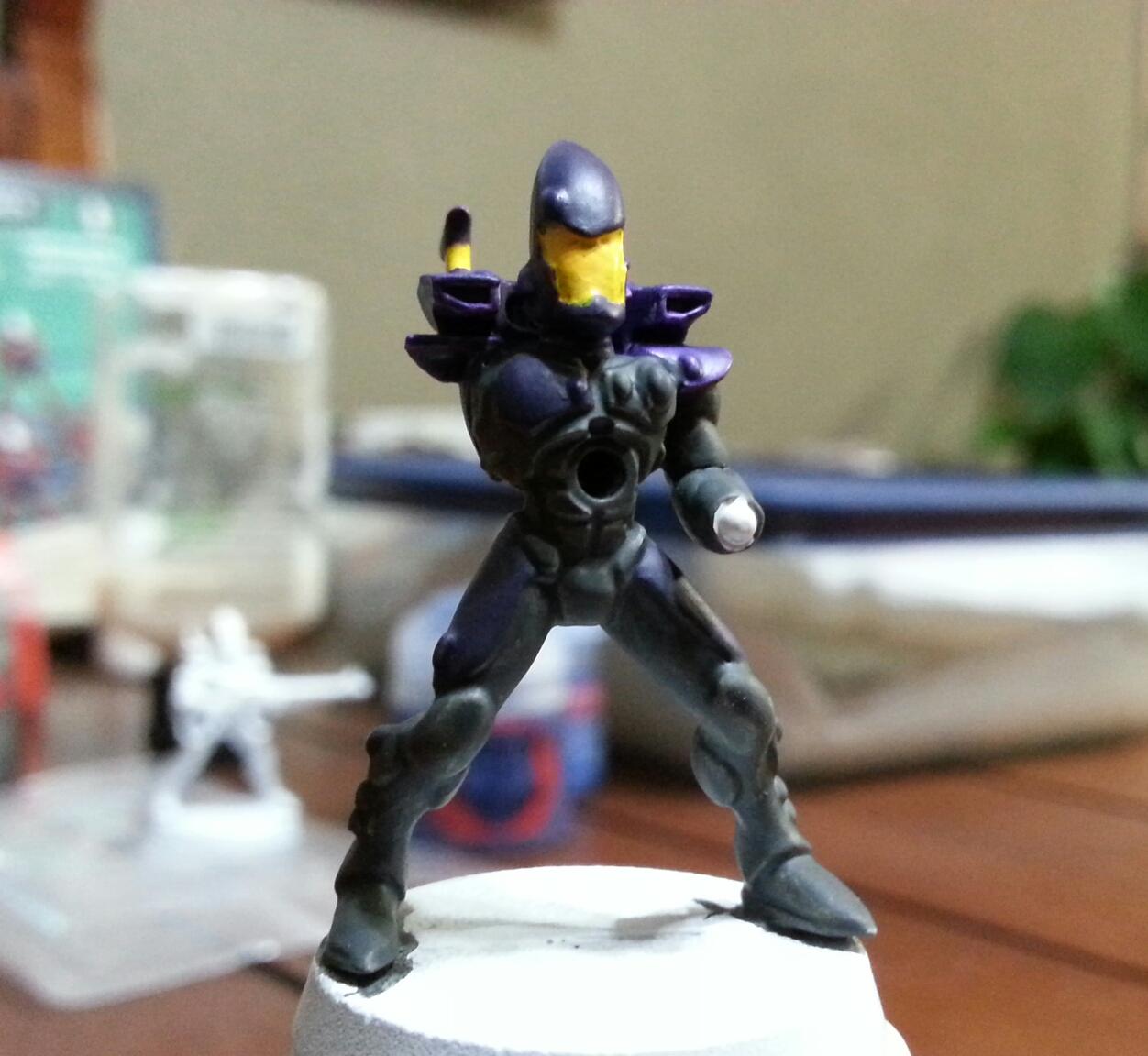 Eldar, Noob Painting, Purple, Yellow