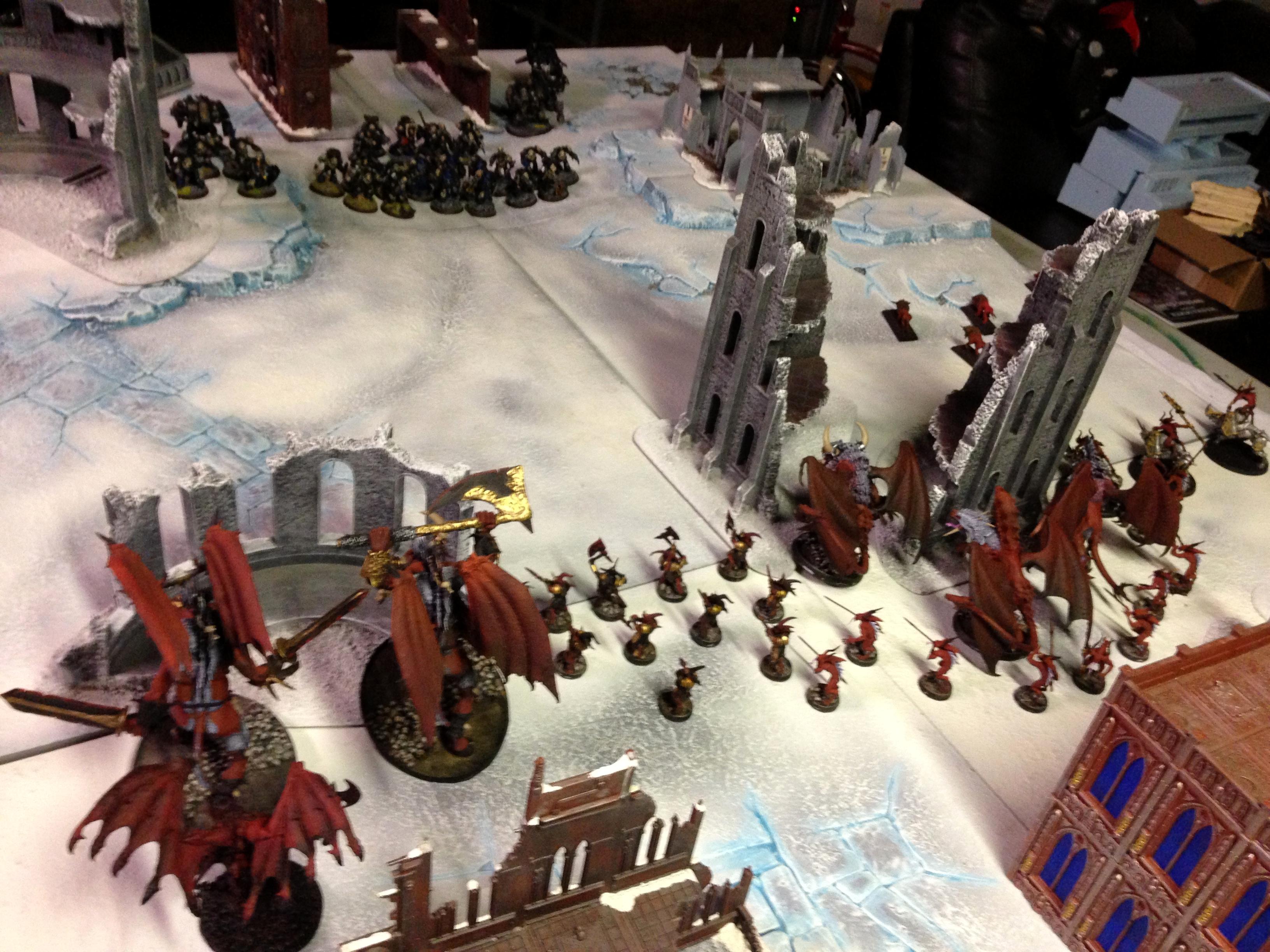 Apocalypse, Battle Report, Chaos, Chaos Space Marines, Daemons, Iron Warriors