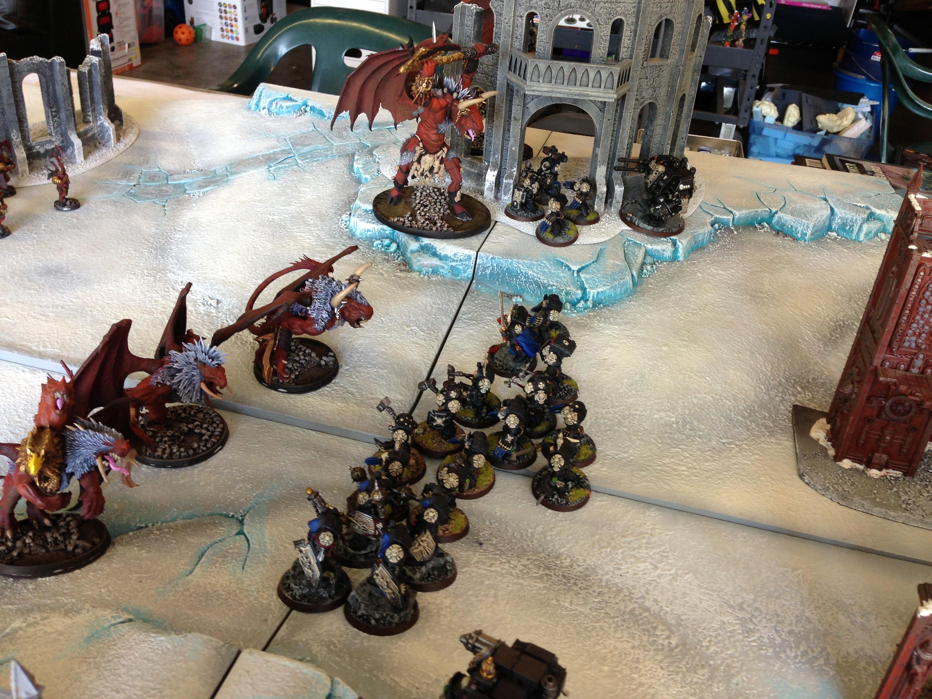Apocalypse, Battle Report, Chaos, Chaos Space Marines, Daemons, Iron Warriors