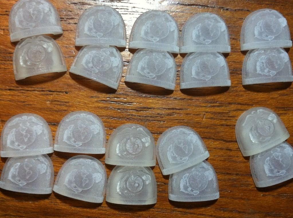 3d Printing, Shapeways, Should Pads, Space Marines
