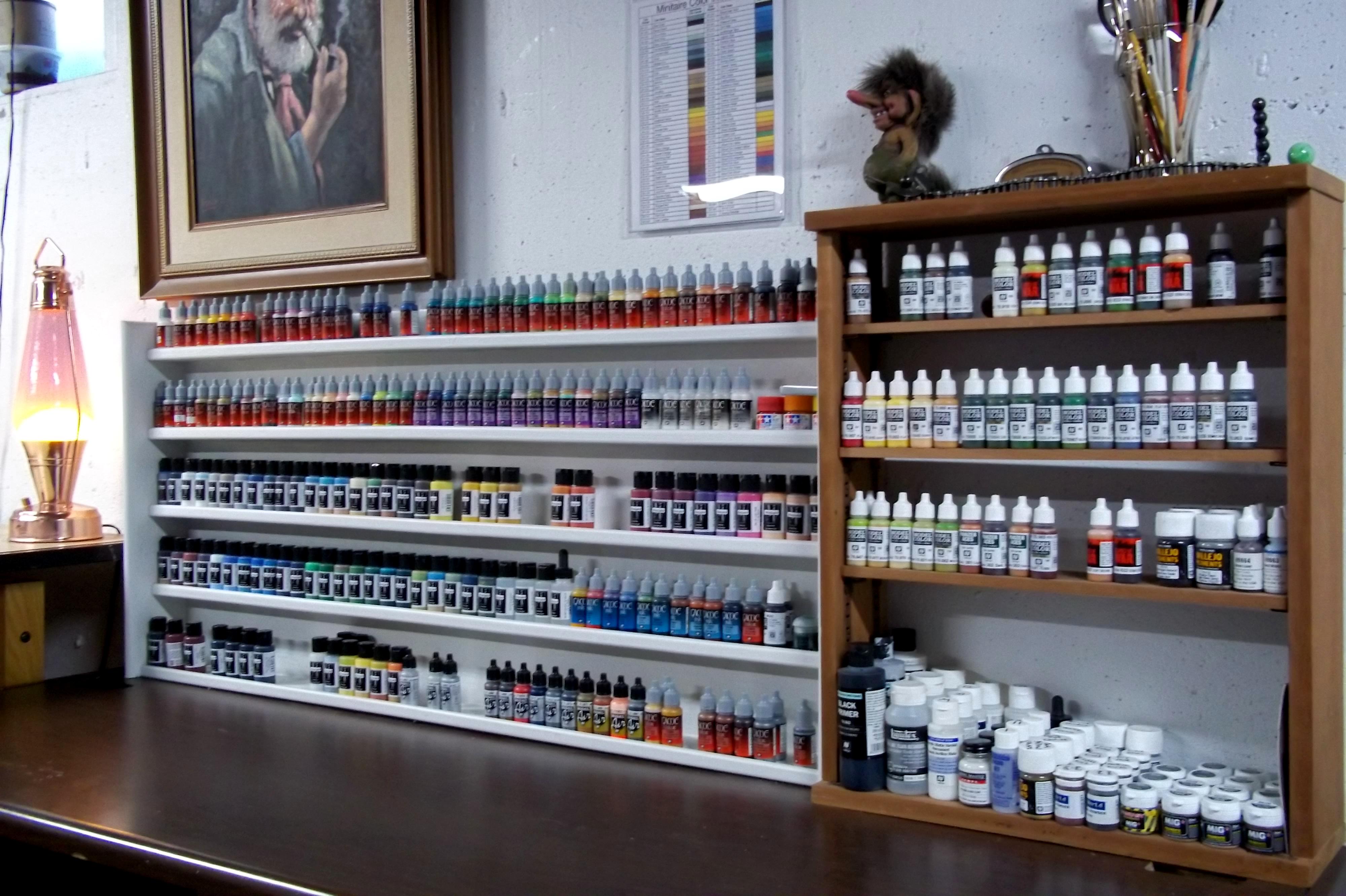 Painting, Rack, Shelf, Storage