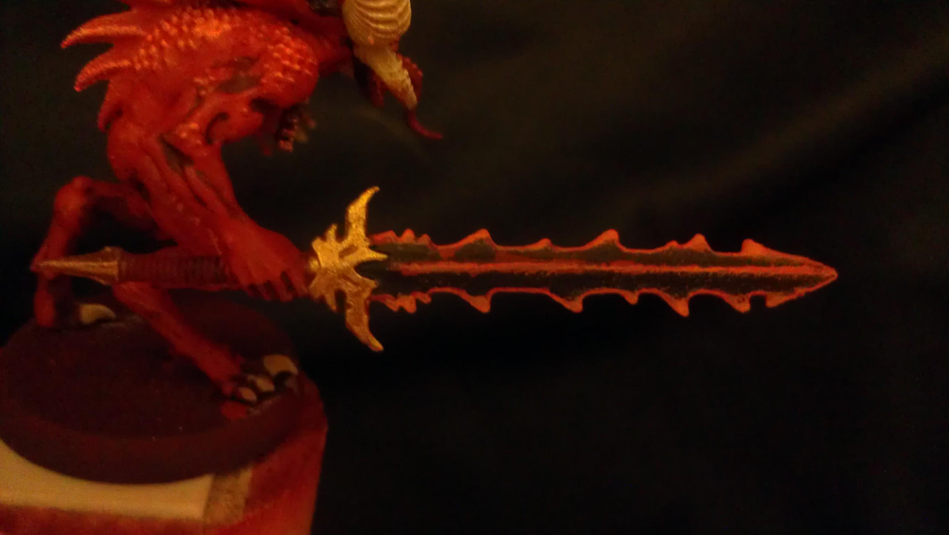 His weapon