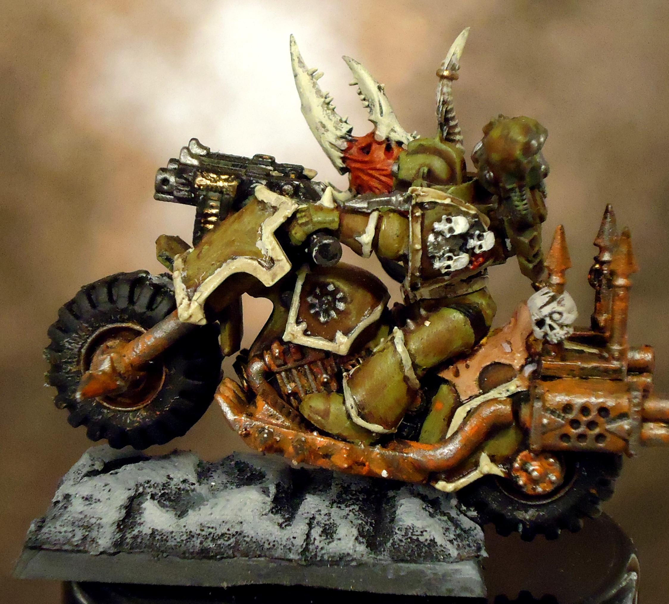 Bike, Chaos, Chaos Space Marines, Death Guard, Nurgle