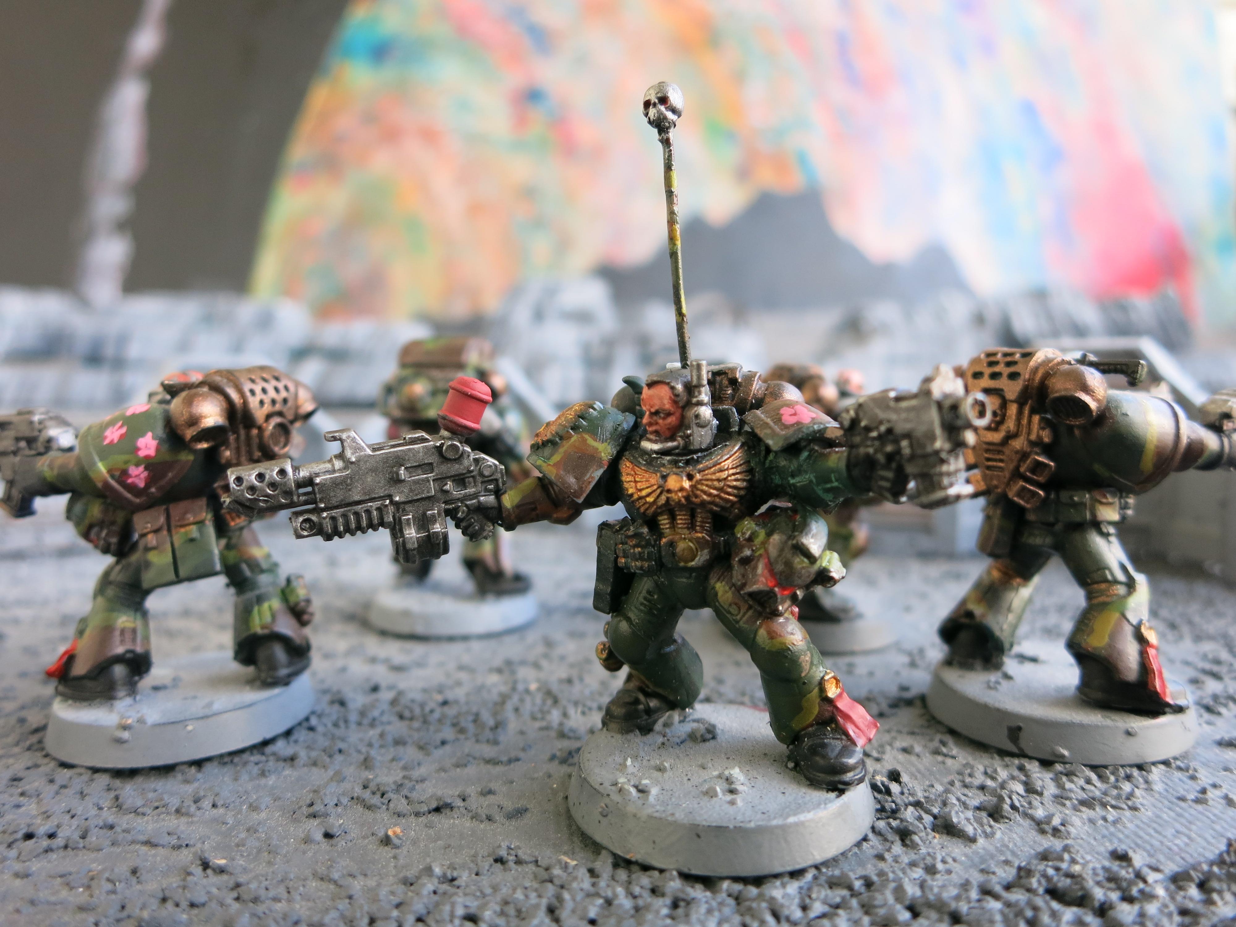 Camouflage, Combi-flamer, Dark Angels, Sergeant