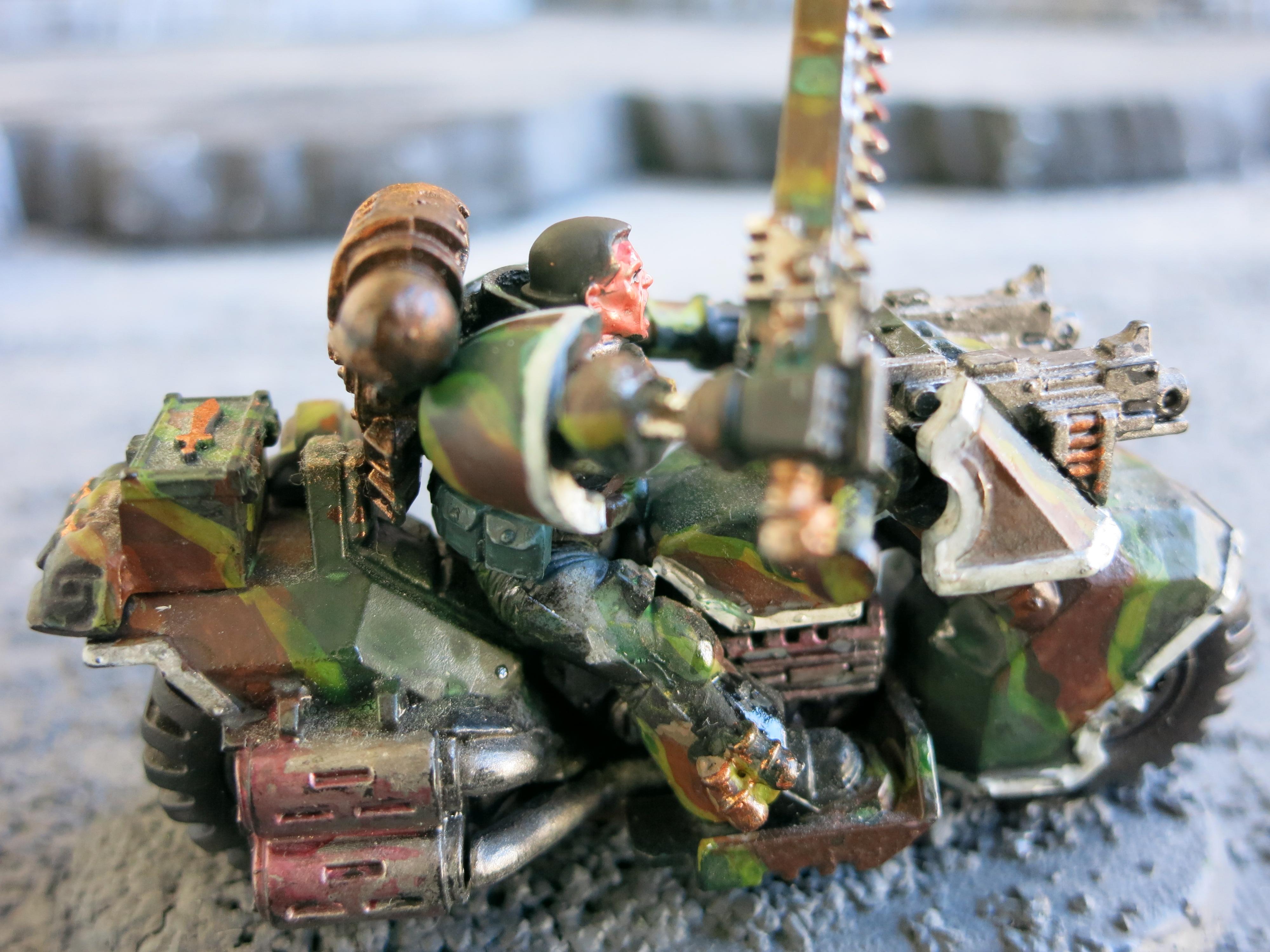 Bike, Camouflage, Chainsword
