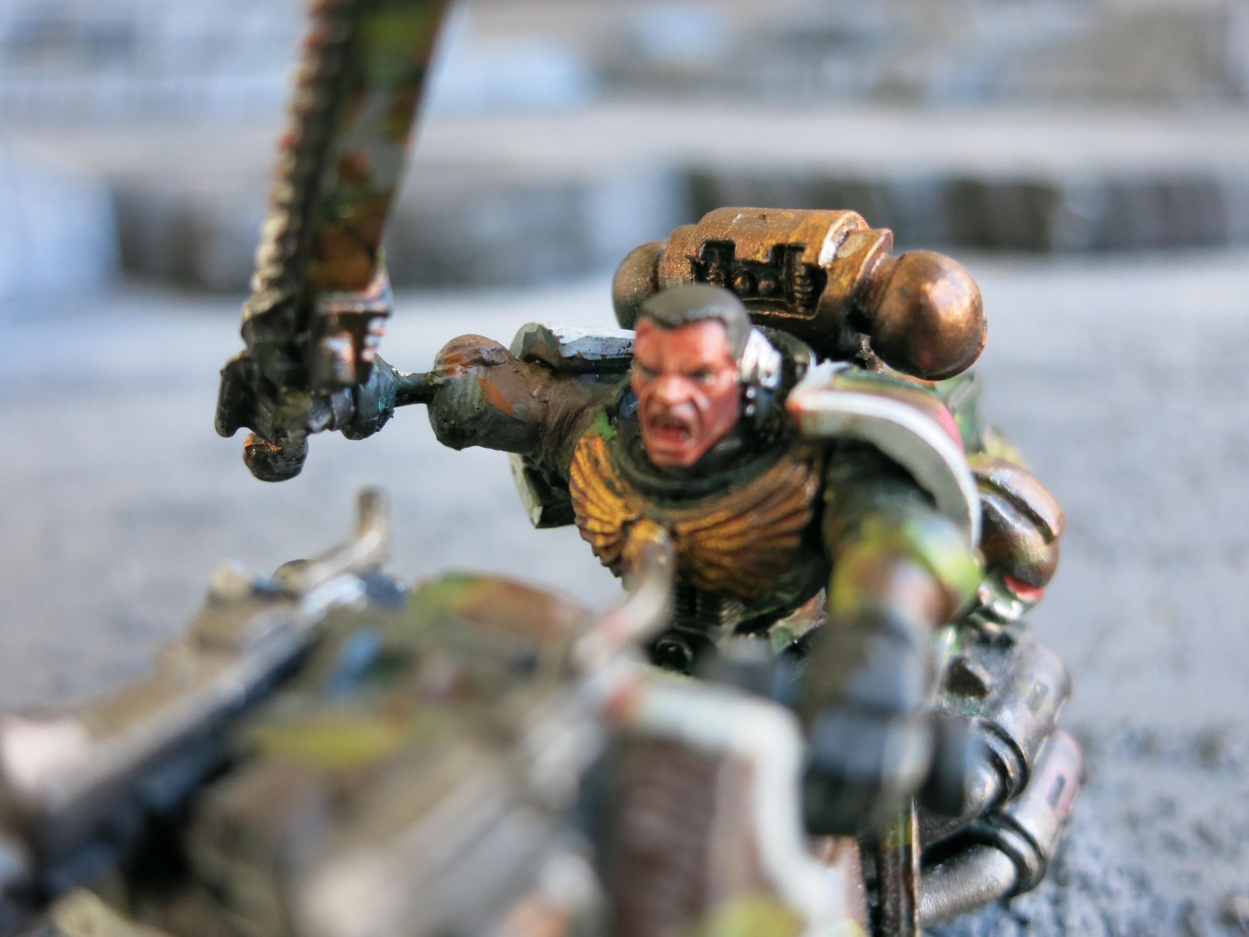Bike, Camouflage, Chainsword