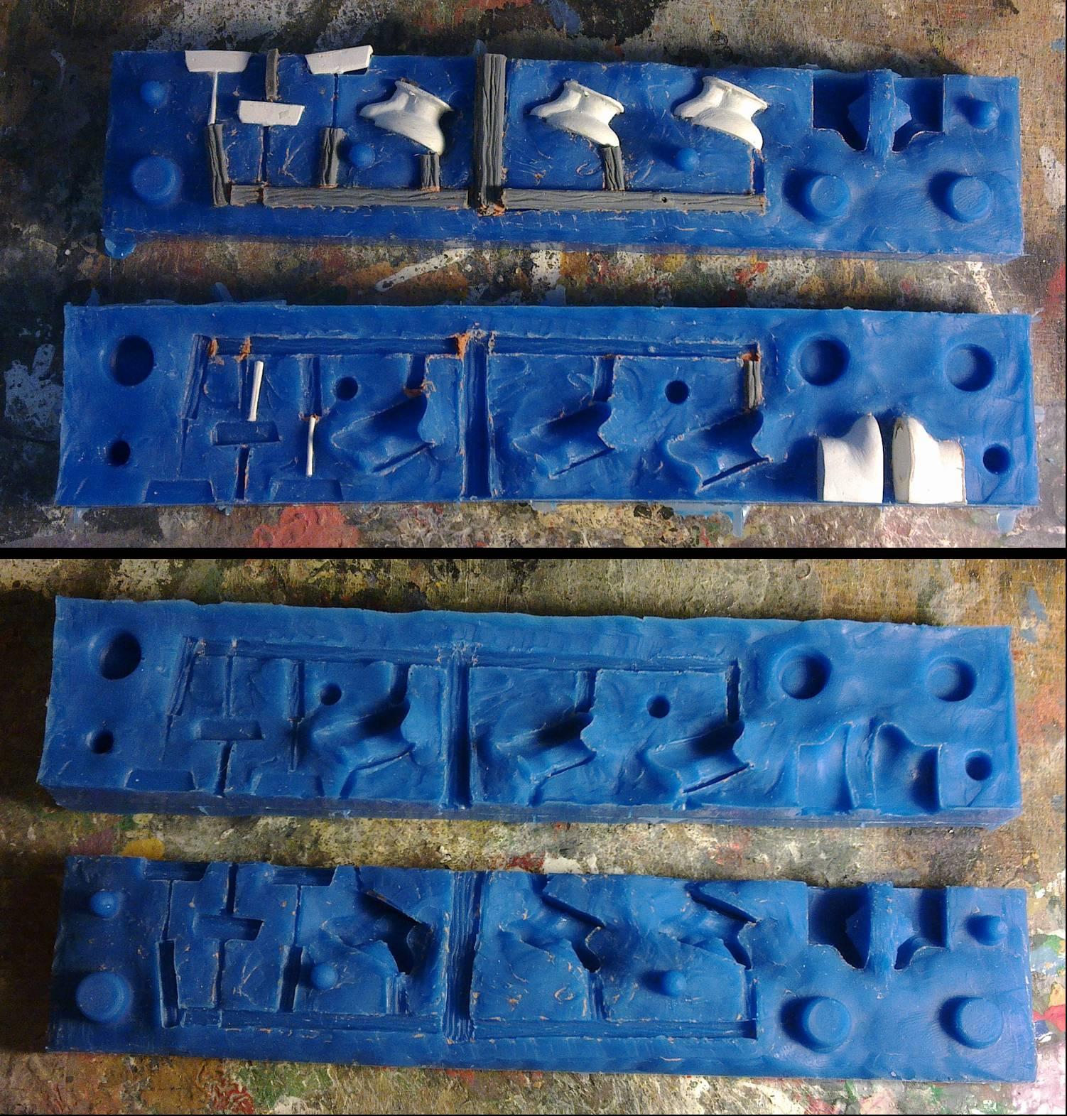Toilet mould parting and final