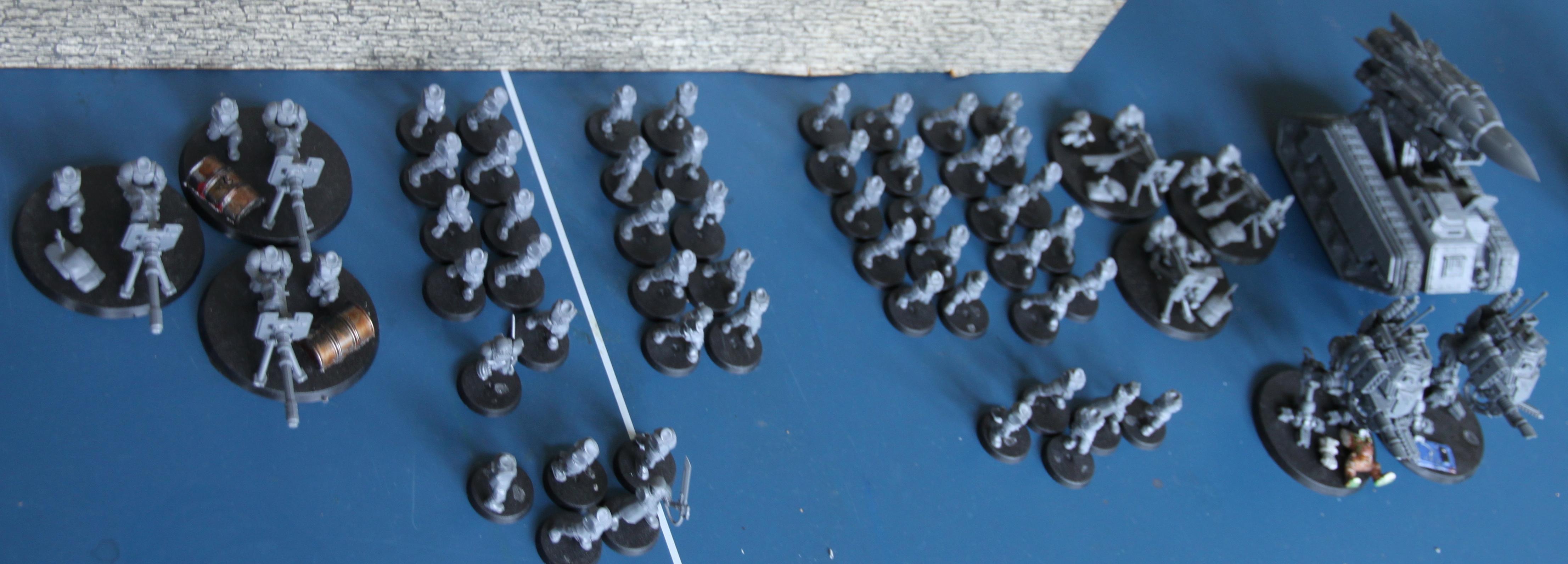Still to do... (sentinels & deathstrike are done & 20 cadians made up the vets)