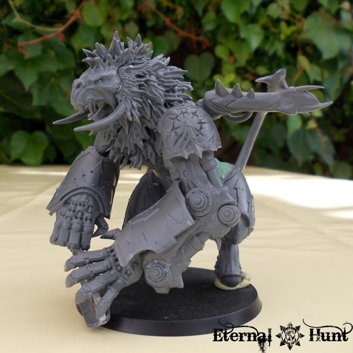 Chaos, Chaos Space Marines, Conversion, Counts As, Daemon Prince, Daemons, Khorne, Khorne's Eternal Hunt, Kitbash, Warhammer 40,000, Work In Progress, World Eaters