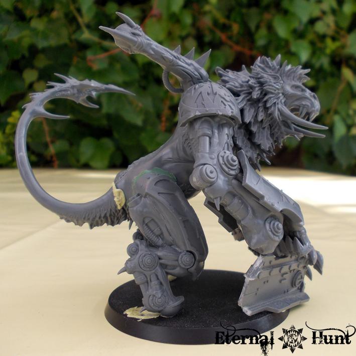 Chaos, Chaos Space Marines, Conversion, Counts As, Daemon Prince, Daemons, Khorne, Khorne's Eternal Hunt, Kitbash, Warhammer 40,000, Work In Progress, World Eaters