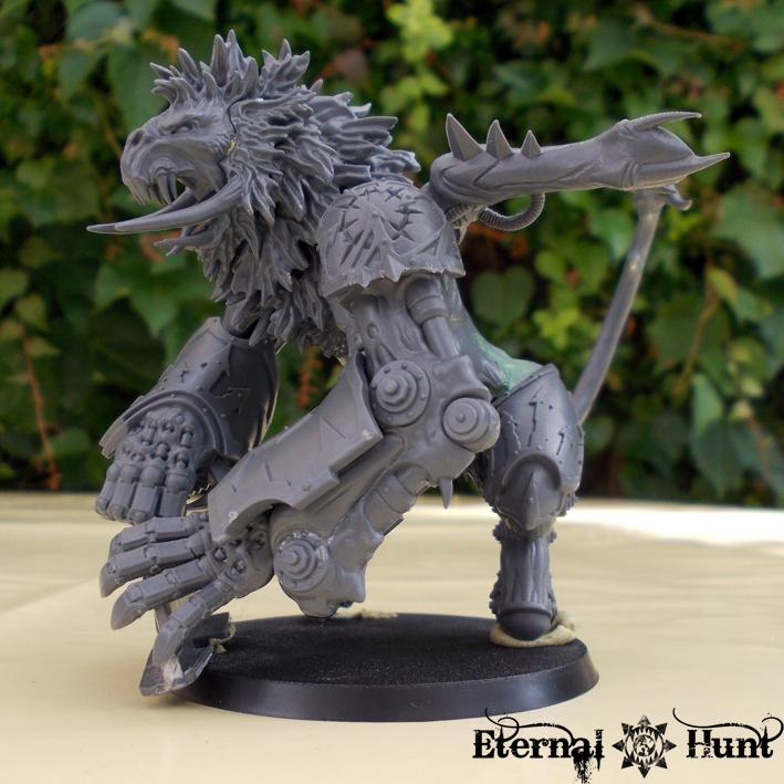 Chaos, Chaos Space Marines, Conversion, Counts As, Daemon Prince, Daemons, Khorne, Khorne's Eternal Hunt, Kitbash, Warhammer 40,000, Work In Progress, World Eaters