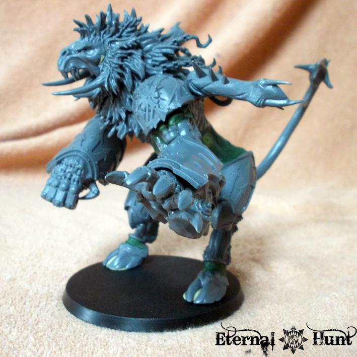 Chaos, Chaos Space Marines, Conversion, Counts As, Daemon Prince, Daemons, Khorne, Khorne's Eternal Hunt, Kitbash, Warhammer 40,000, Work In Progress, World Eaters