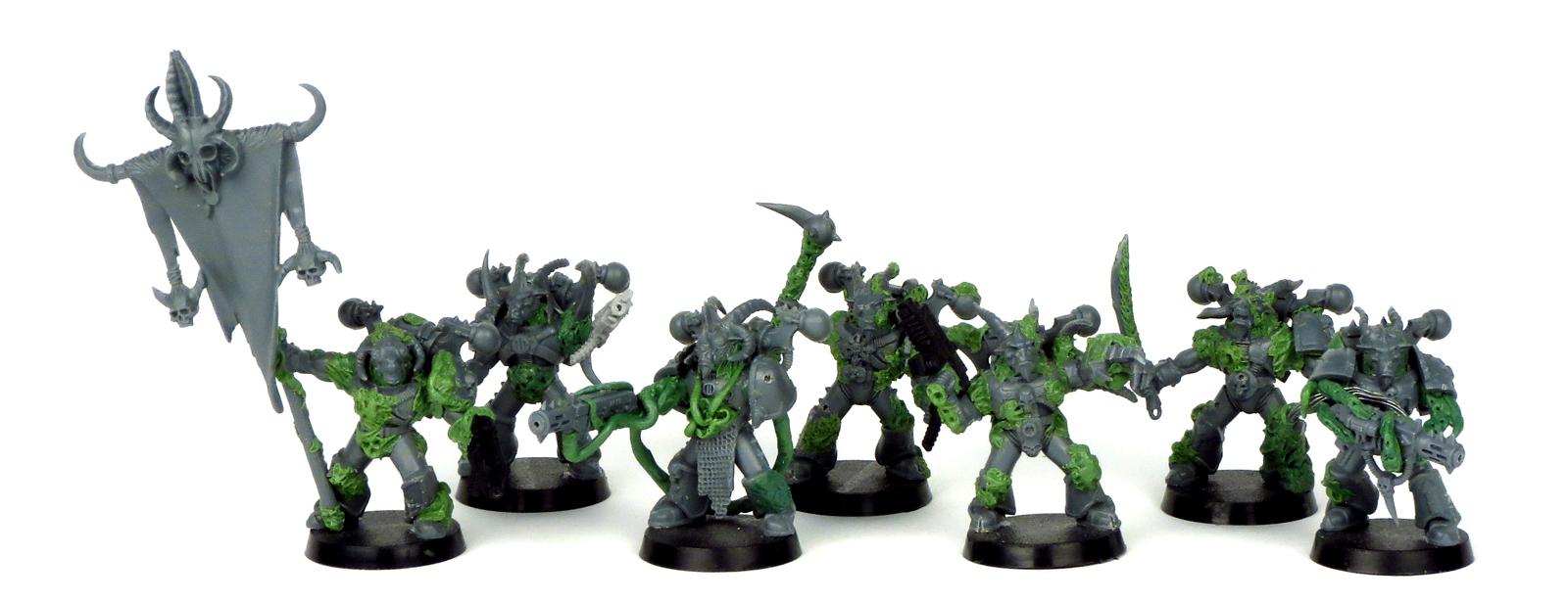 Chaos, Chaos Space Marines, Conversion, Plague Marines