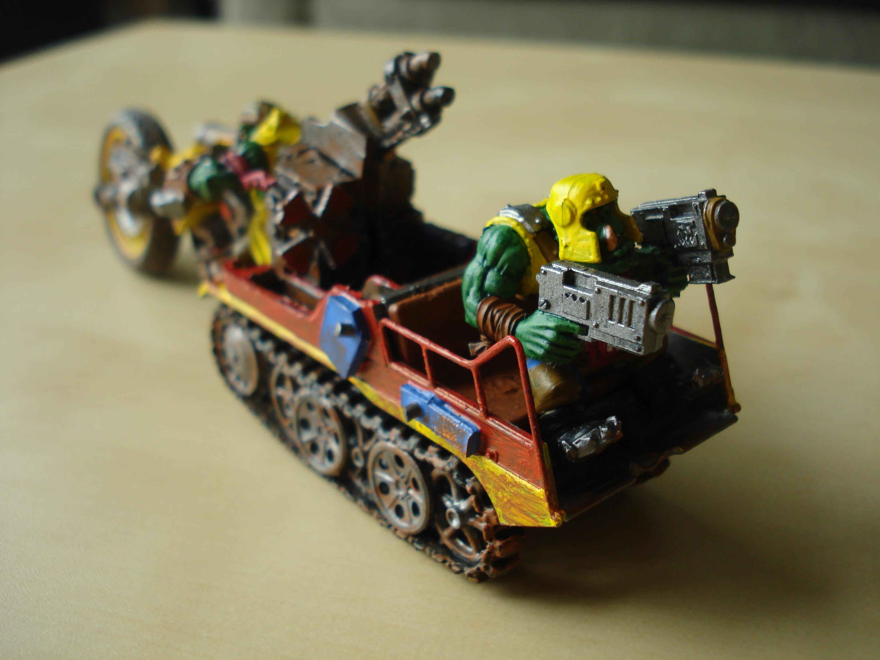 Ork Bike, Ork War Trakk, Scratch Build