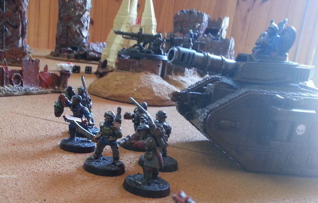 Blind Pig, Bodyguard, Brisbane, Company Command Squad, Imperial Guard, Leam Russ, Pig Iron, Steel Legion, Vox Caster