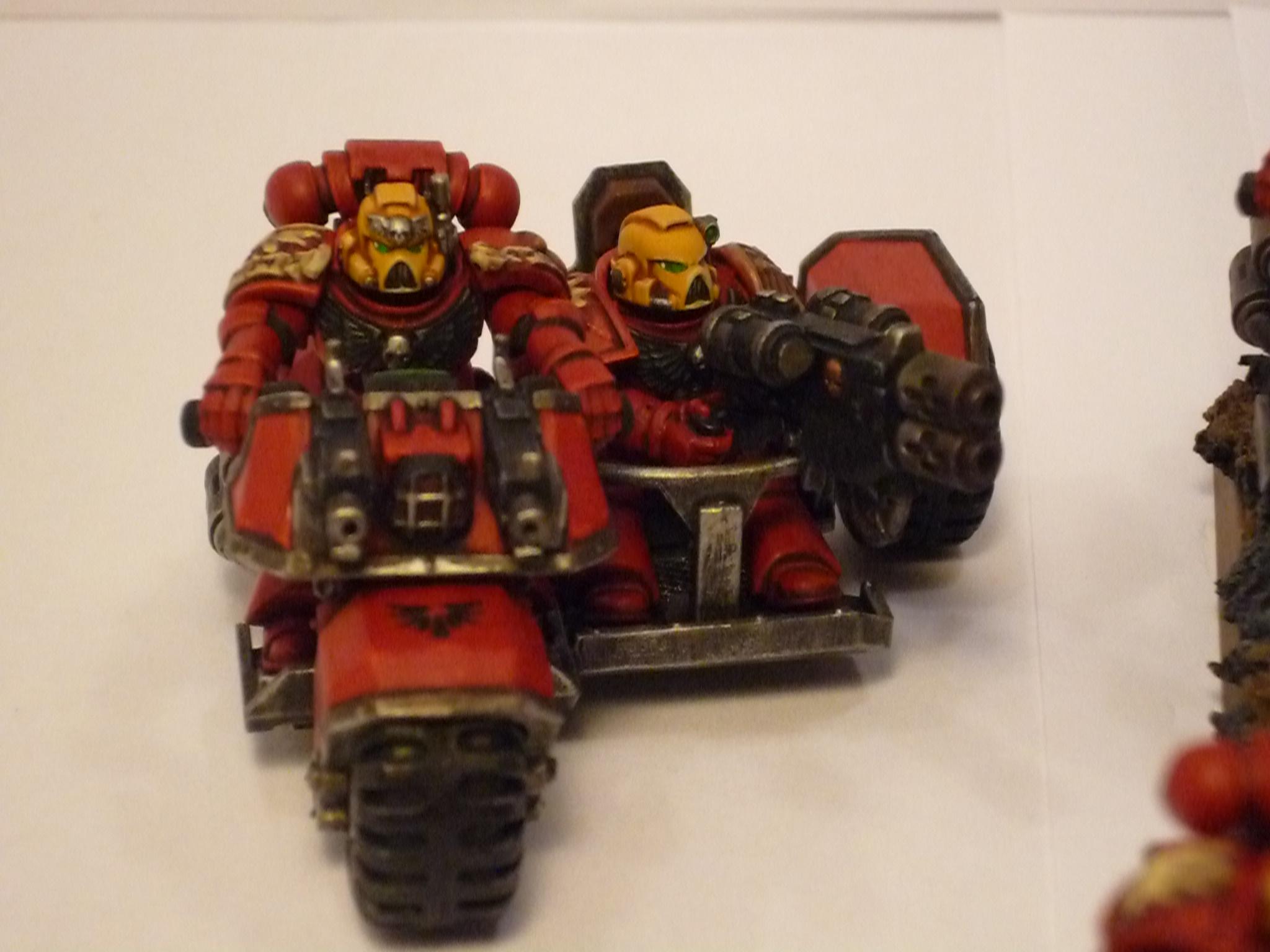 Astartes, Attack Bike, Bike, Blood Angels, Fast Attack, Red, Space Marines, Warhammer 40,000, Yellow, Yellow Helmet