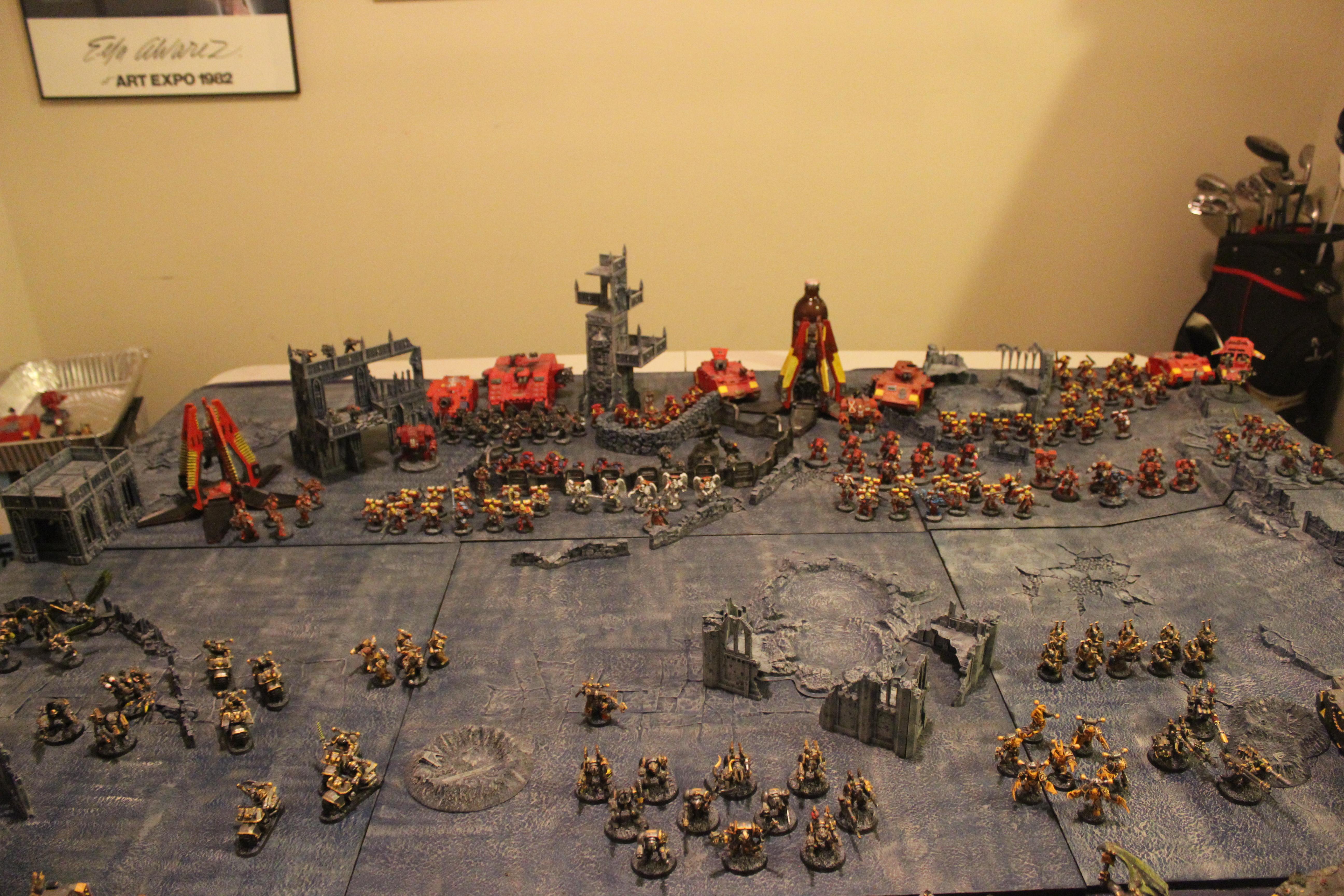 Apocalypse, Battle, Blood Angels, Iron Warriors, Large