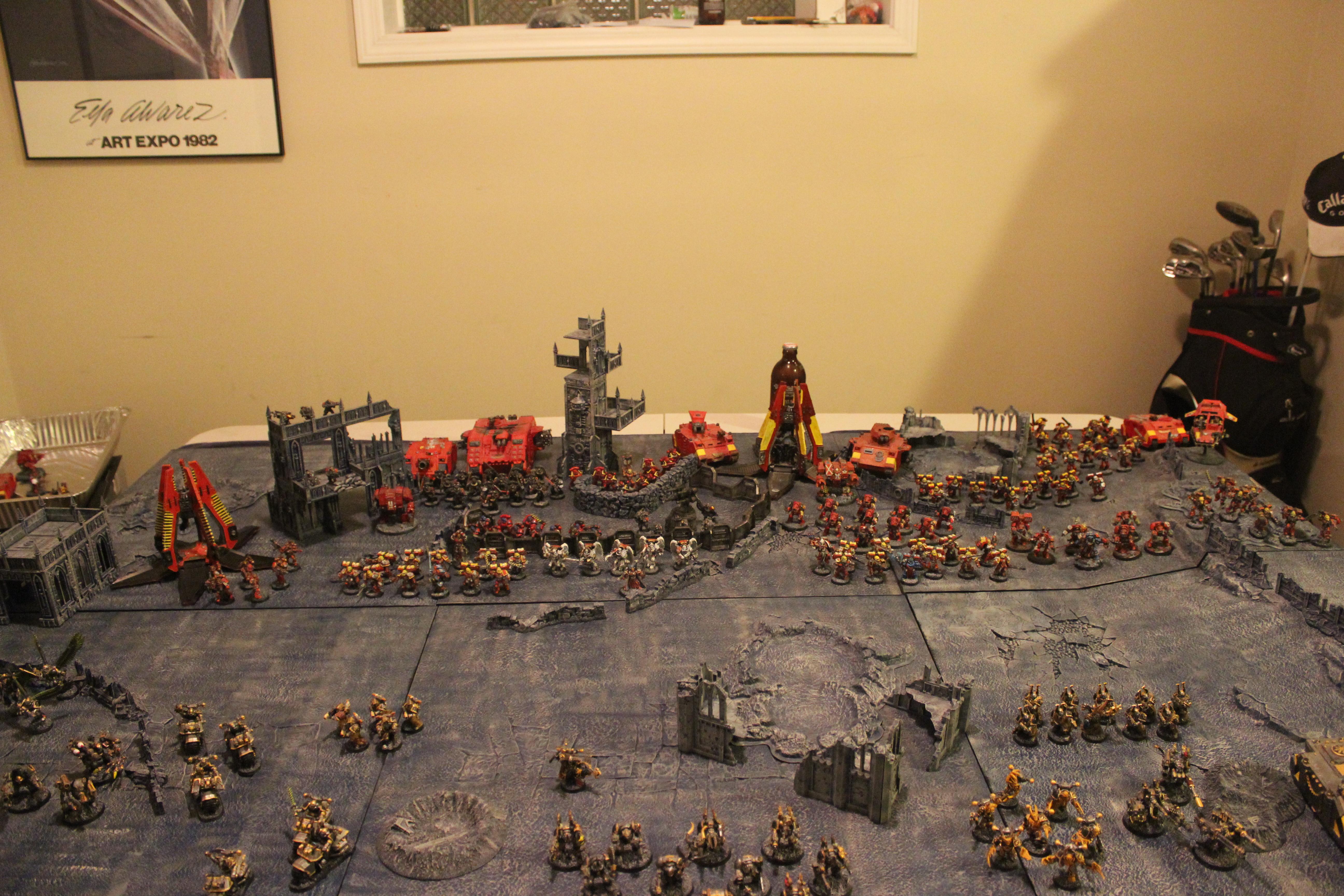 Apocalypse, Battle, Blood Angels, Iron Warriors, Large