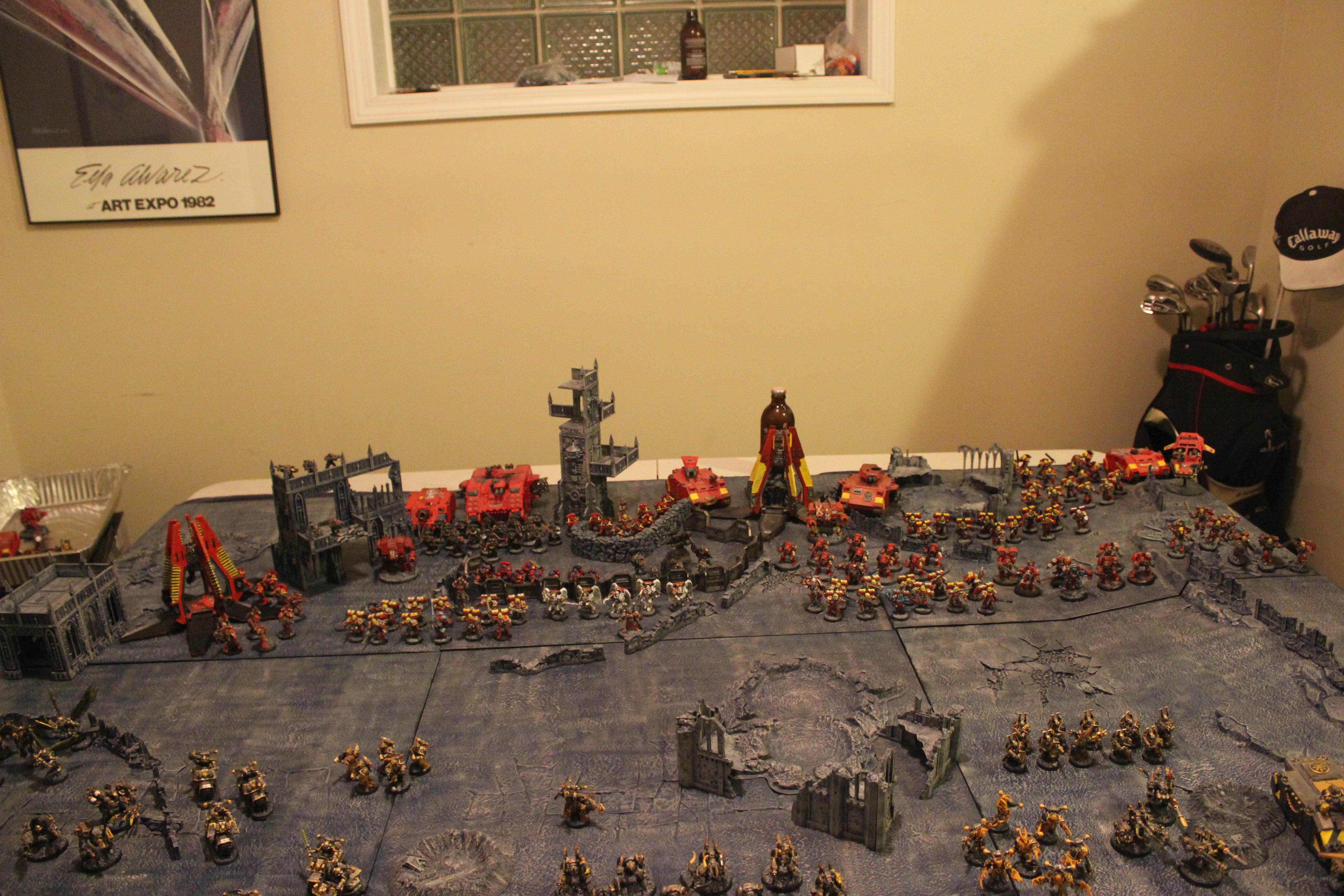 Apocalypse, Battle, Blood Angels, Iron Warriors, Large