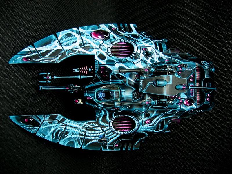 Awesome, Brilliant, Custom, Detailed, Eldar, Incredible, Painted, Shading, Tank, Vehicle, Warhammer 40,000, Wave Serpent