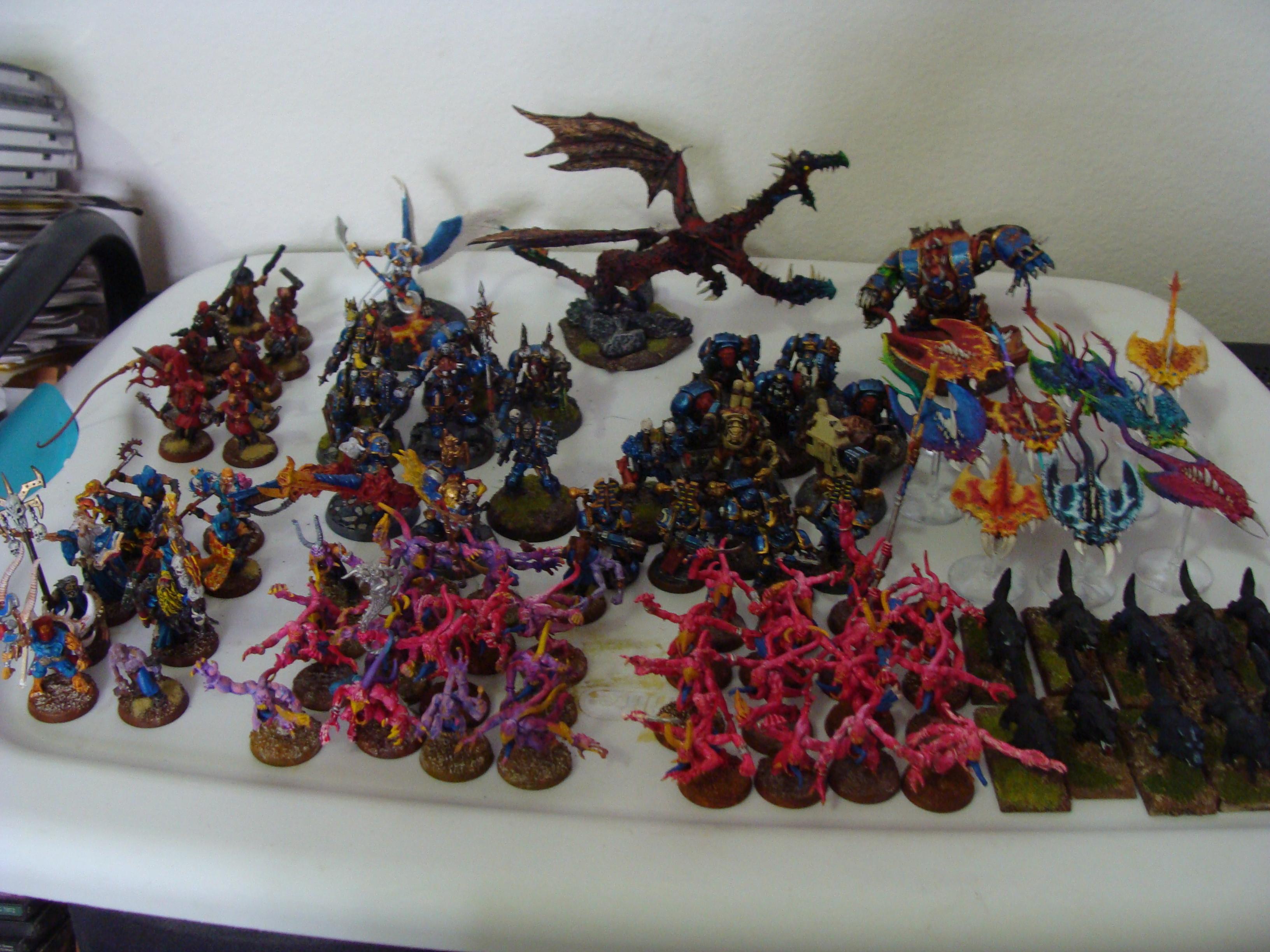 Battle, Battle Report, Chaos, Daemons, Deathwing, Nurgle, Orks, Raven Guard, Report, Space Marines, Thousand Sons, Tzeentch