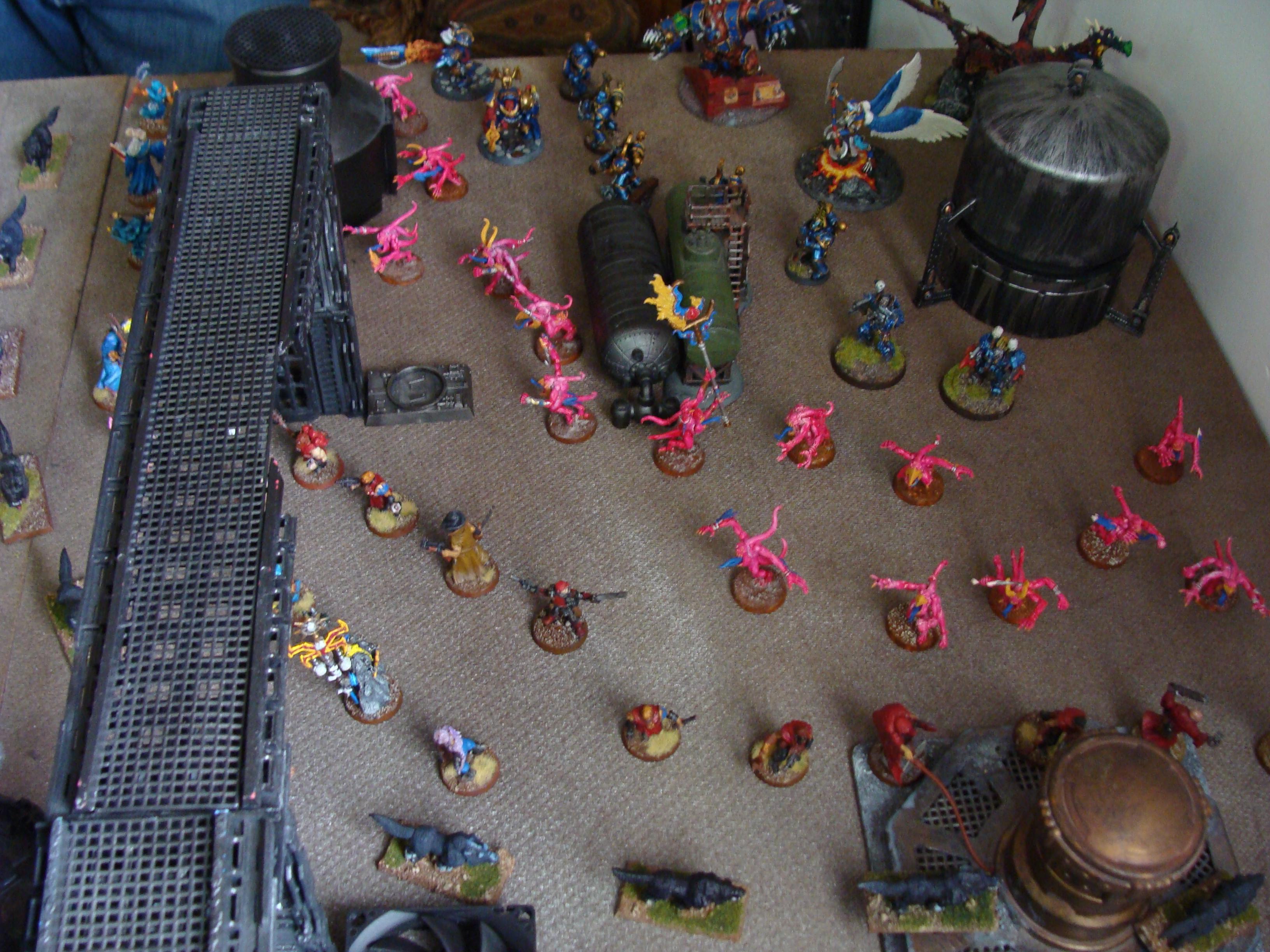 Battle, Battle Report, Chaos, Daemons, Deathwing, Nurgle, Orks, Raven Guard, Report, Space Marines, Thousand Sons, Tzeentch