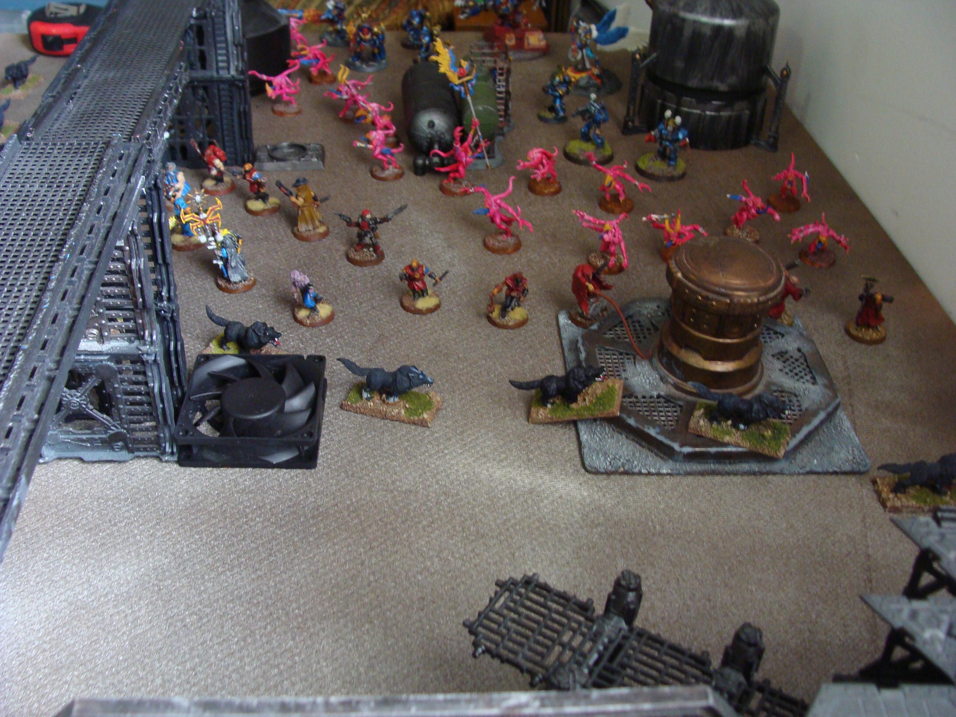 Battle, Battle Report, Chaos, Daemons, Deathwing, Nurgle, Orks, Raven Guard, Report, Space Marines, Thousand Sons, Tzeentch