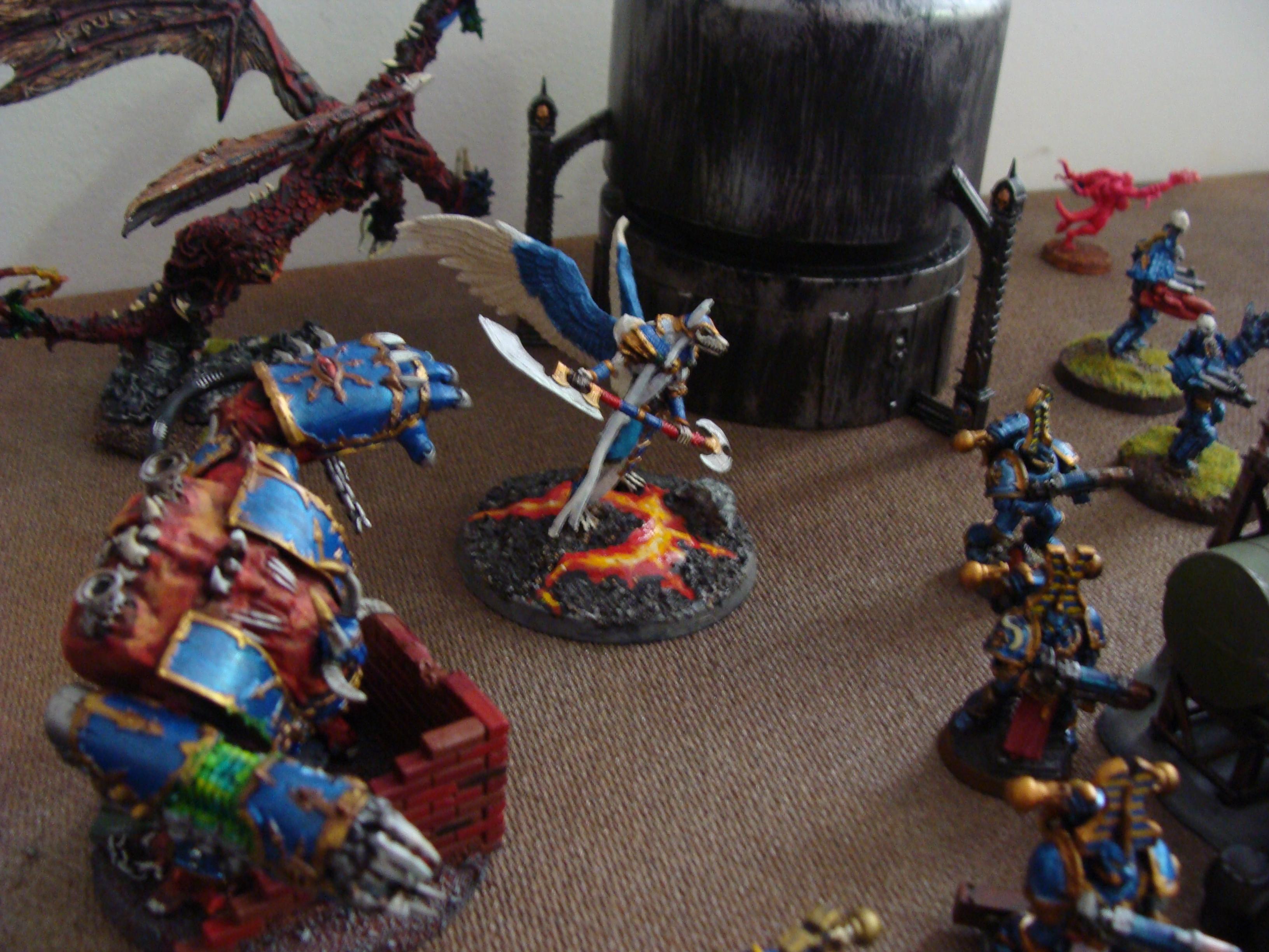 Battle, Battle Report, Chaos, Daemons, Deathwing, Nurgle, Orks, Raven Guard, Report, Space Marines, Thousand Sons, Tzeentch