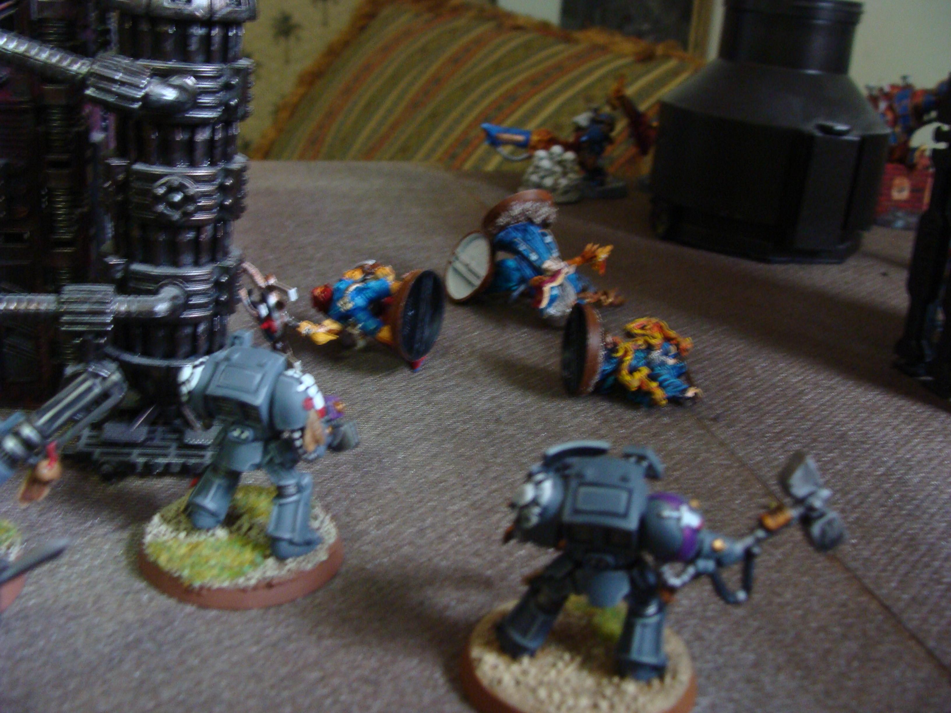Battle, Battle Report, Chaos, Daemons, Deathwing, Nurgle, Orks, Raven Guard, Report, Space Marines, Thousand Sons, Tzeentch