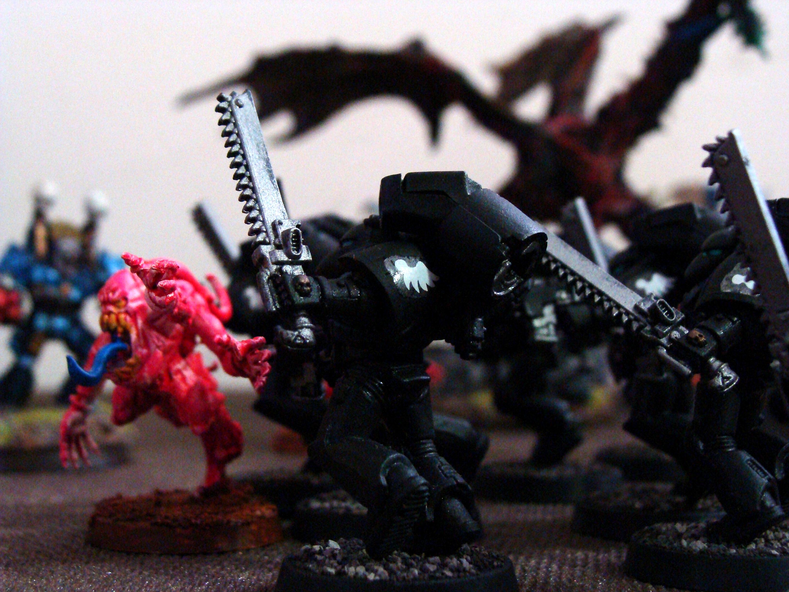 Battle, Battle Report, Chaos, Daemons, Deathwing, Nurgle, Orks, Raven Guard, Report, Space Marines, Thousand Sons, Tzeentch