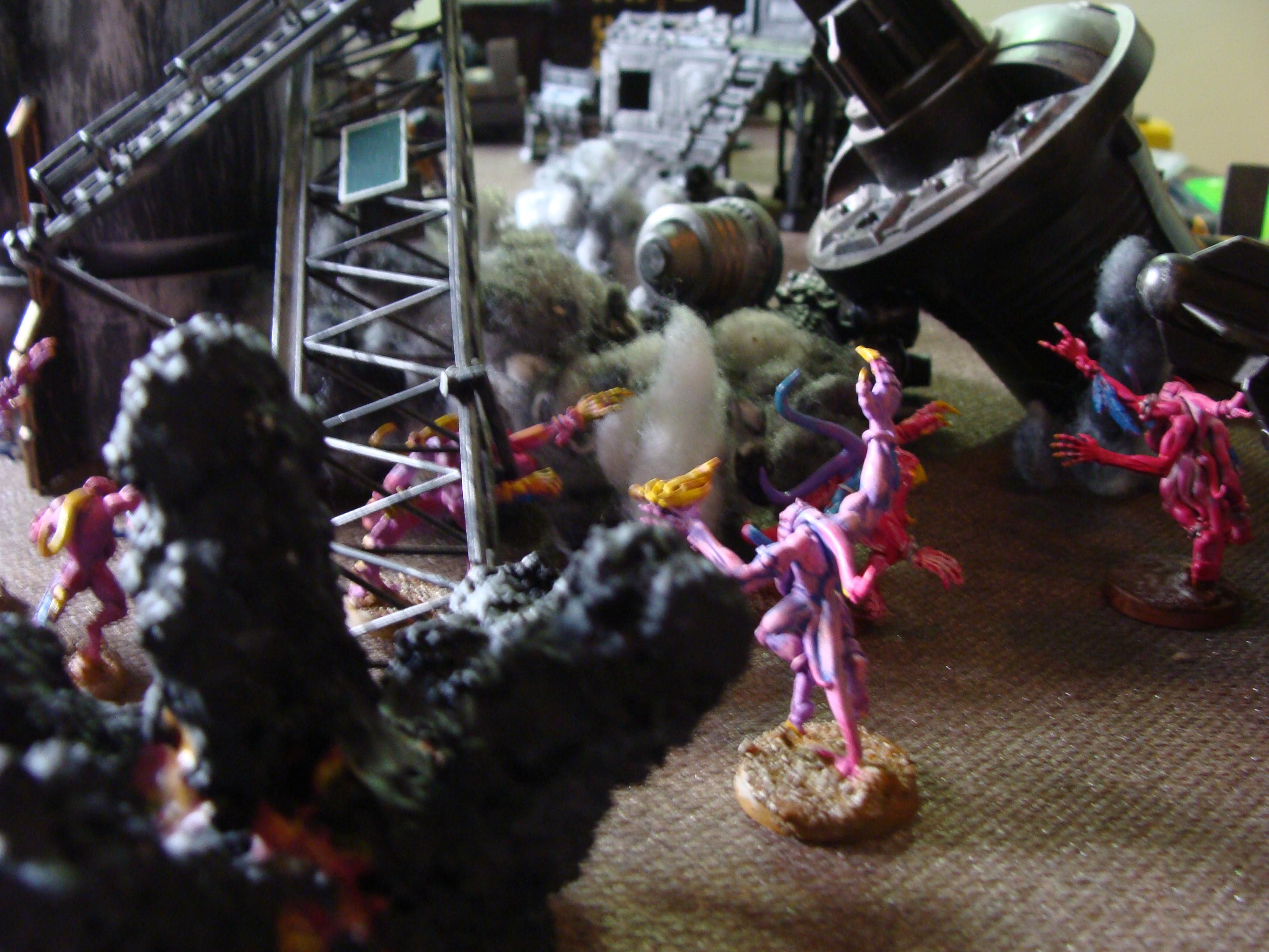 Battle, Battle Report, Chaos, Daemons, Deathwing, Nurgle, Orks, Raven Guard, Report, Space Marines, Thousand Sons, Tzeentch