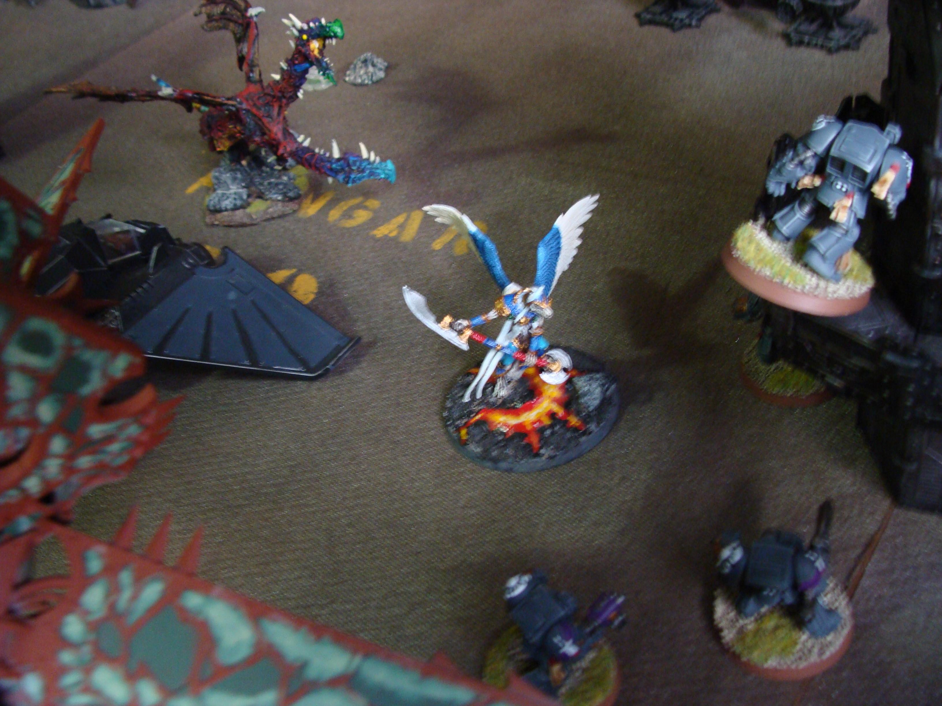 Battle, Battle Report, Chaos, Daemons, Deathwing, Nurgle, Orks, Raven Guard, Report, Space Marines, Thousand Sons, Tzeentch