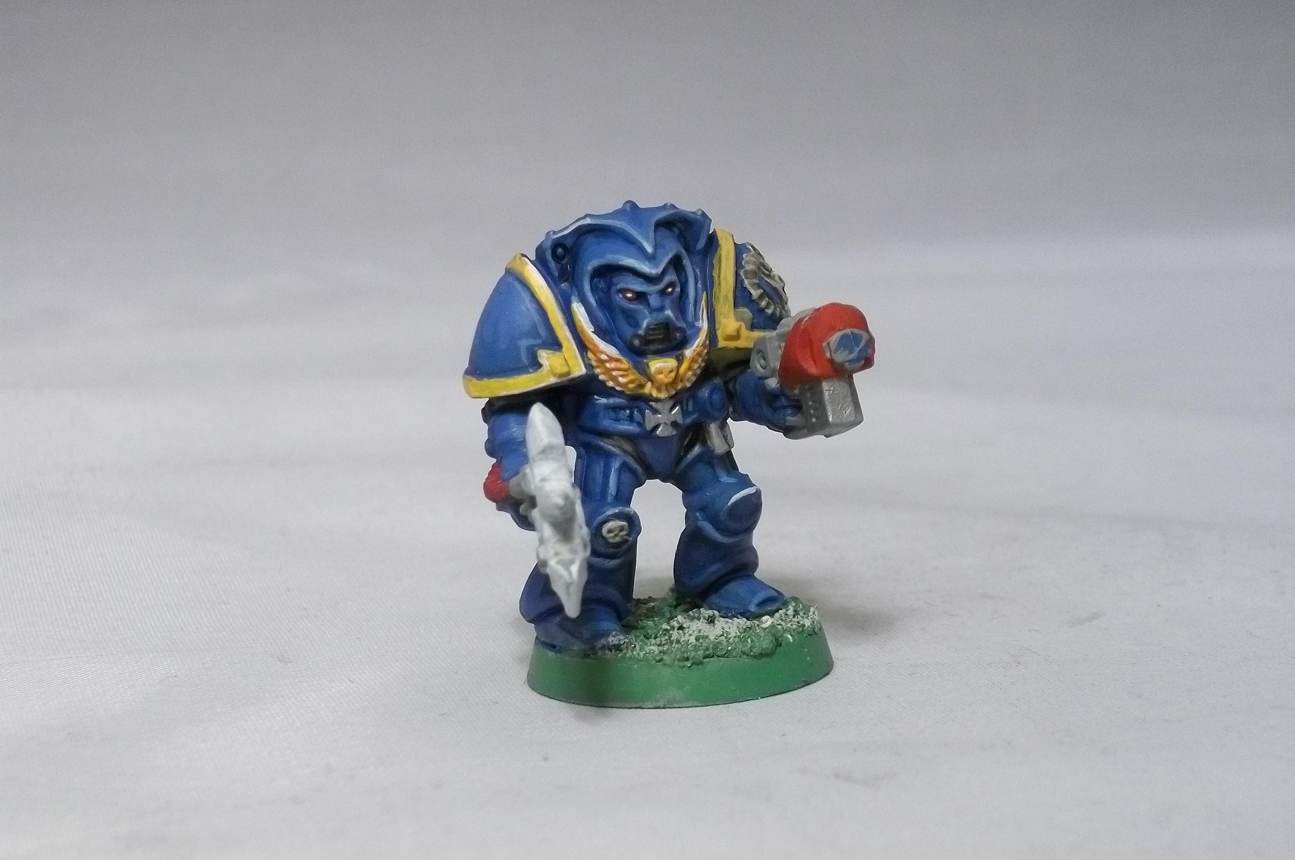 Librarian, Retro, Terminator Armor, Ultramarines, Work In Progress