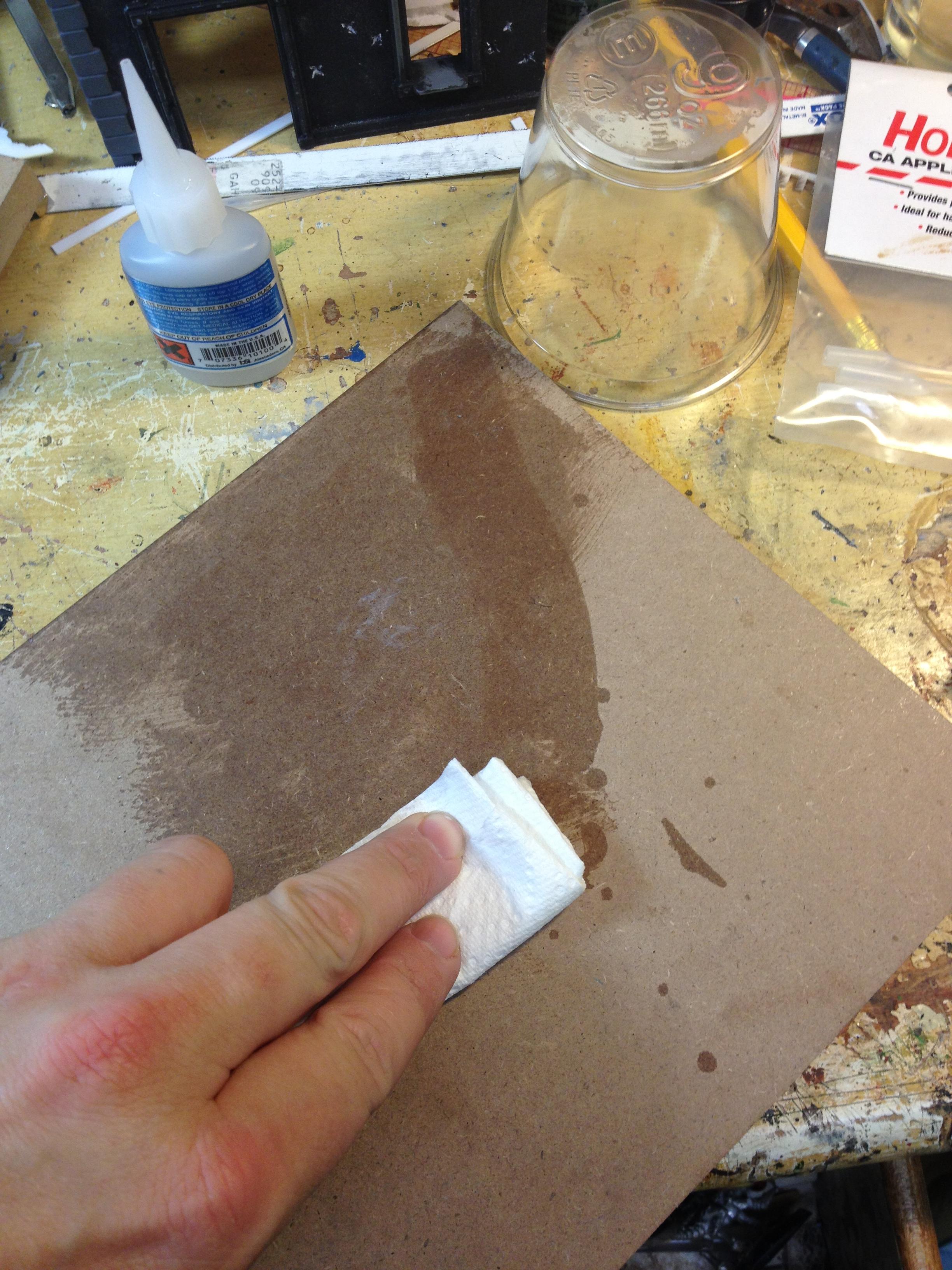 Spread onto surface, quickly