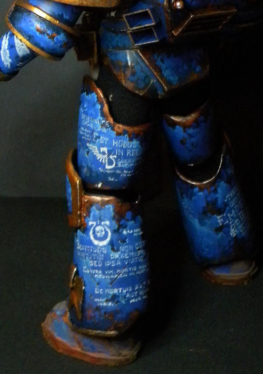 Armor, Freehand, Space Marines, Weathered