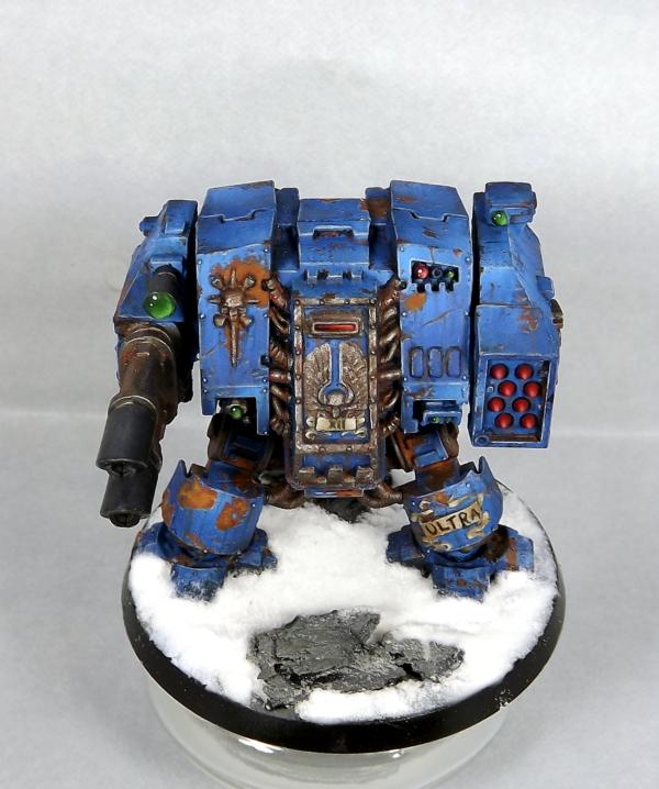Dreadnought, Hooy Nmm, Non-Metallic Metal, Ultramarines, Ultramarines Ultramarine Dreadnought Weathering, Weathered