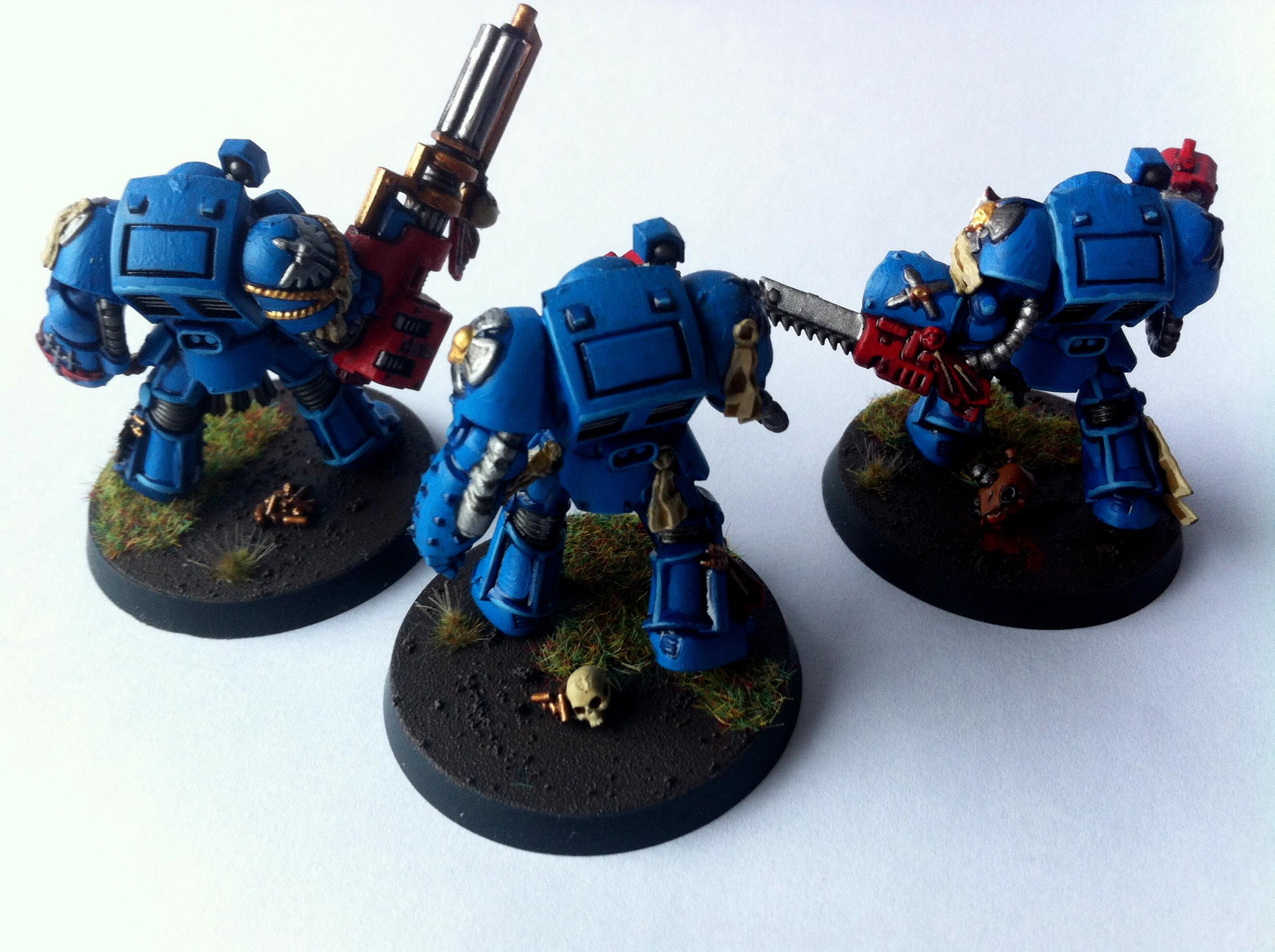 Balthasar, Blue, Dark Angels, Painted, Squad, Terminator Armor