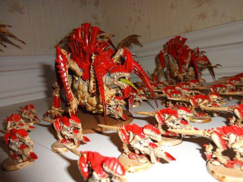 Carnifex, Painted, Termagants, Tyranids