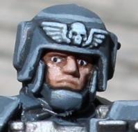 Cadians, Face, Head, Imperial Guard, Urban Regiment