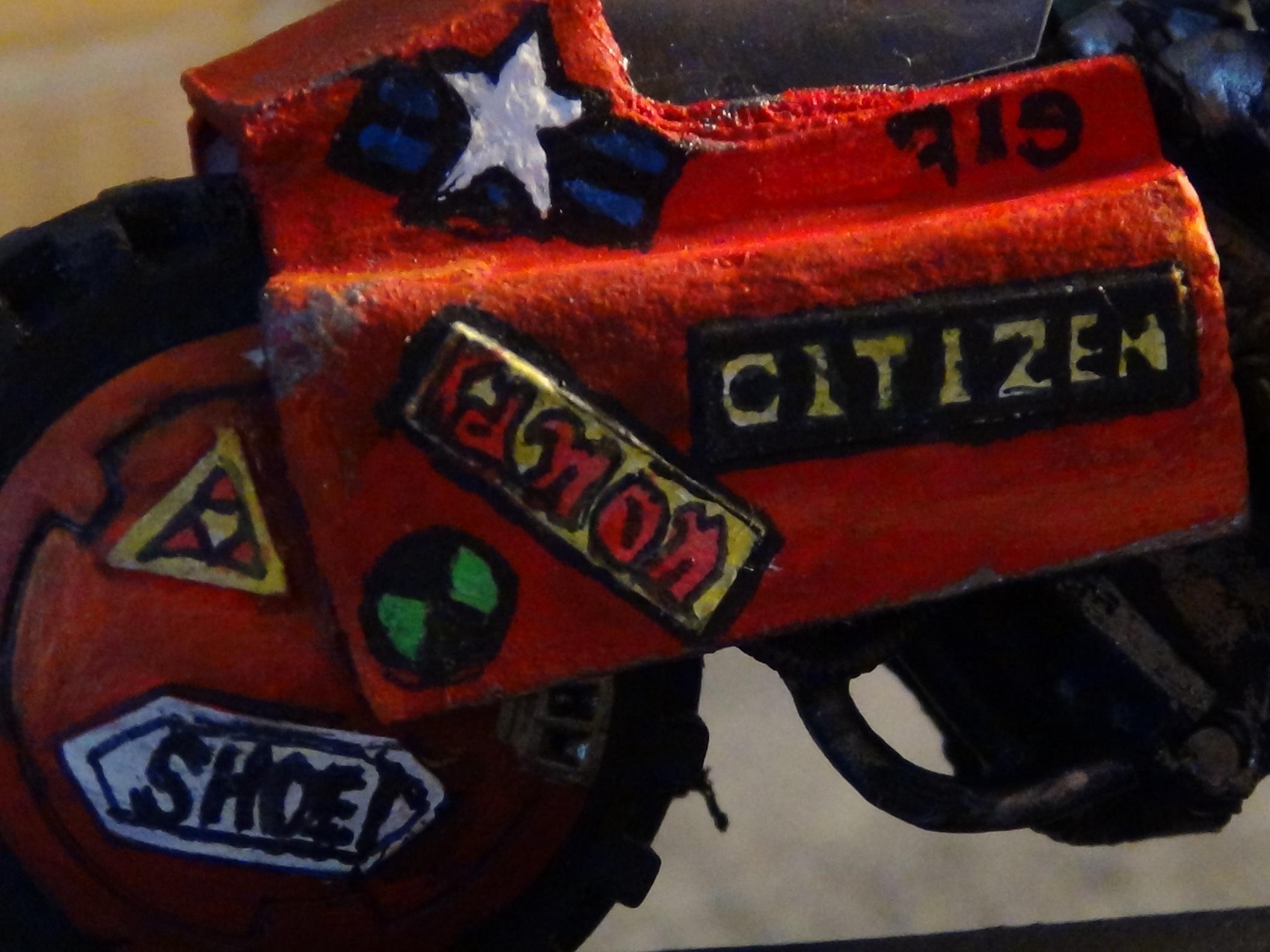I decided to have my "orky" versions of the stickers be more subtle than overt