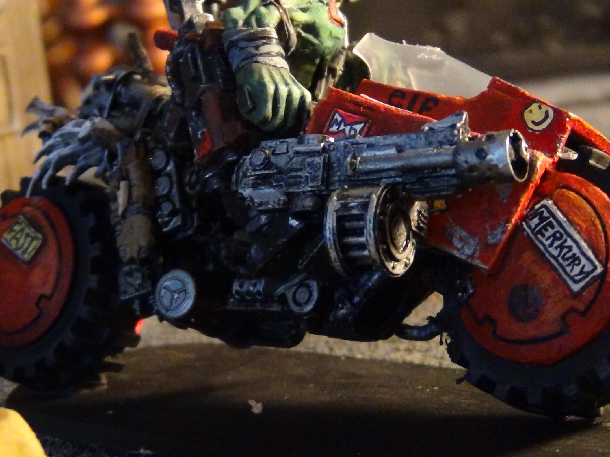 Bike, Orks, The Dakkagun was a Deimos pattern Predator Heavy Bolter sponson