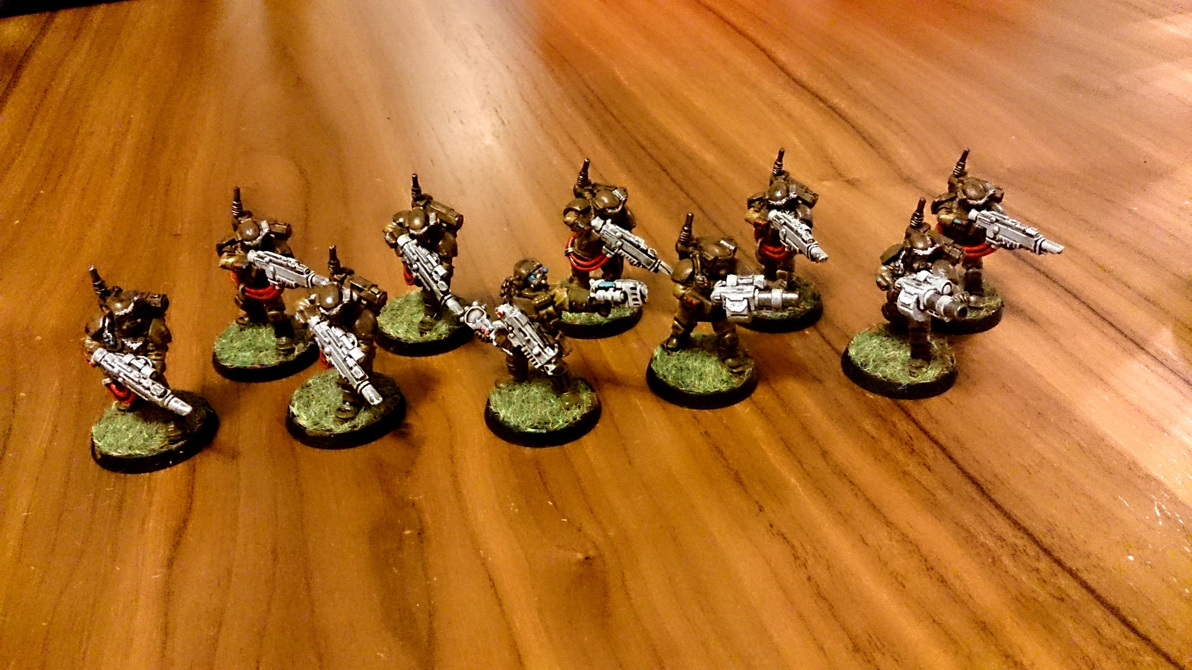Granade Launcher, Imperial Guard, Kasrkin Squad, Plasma Pistol