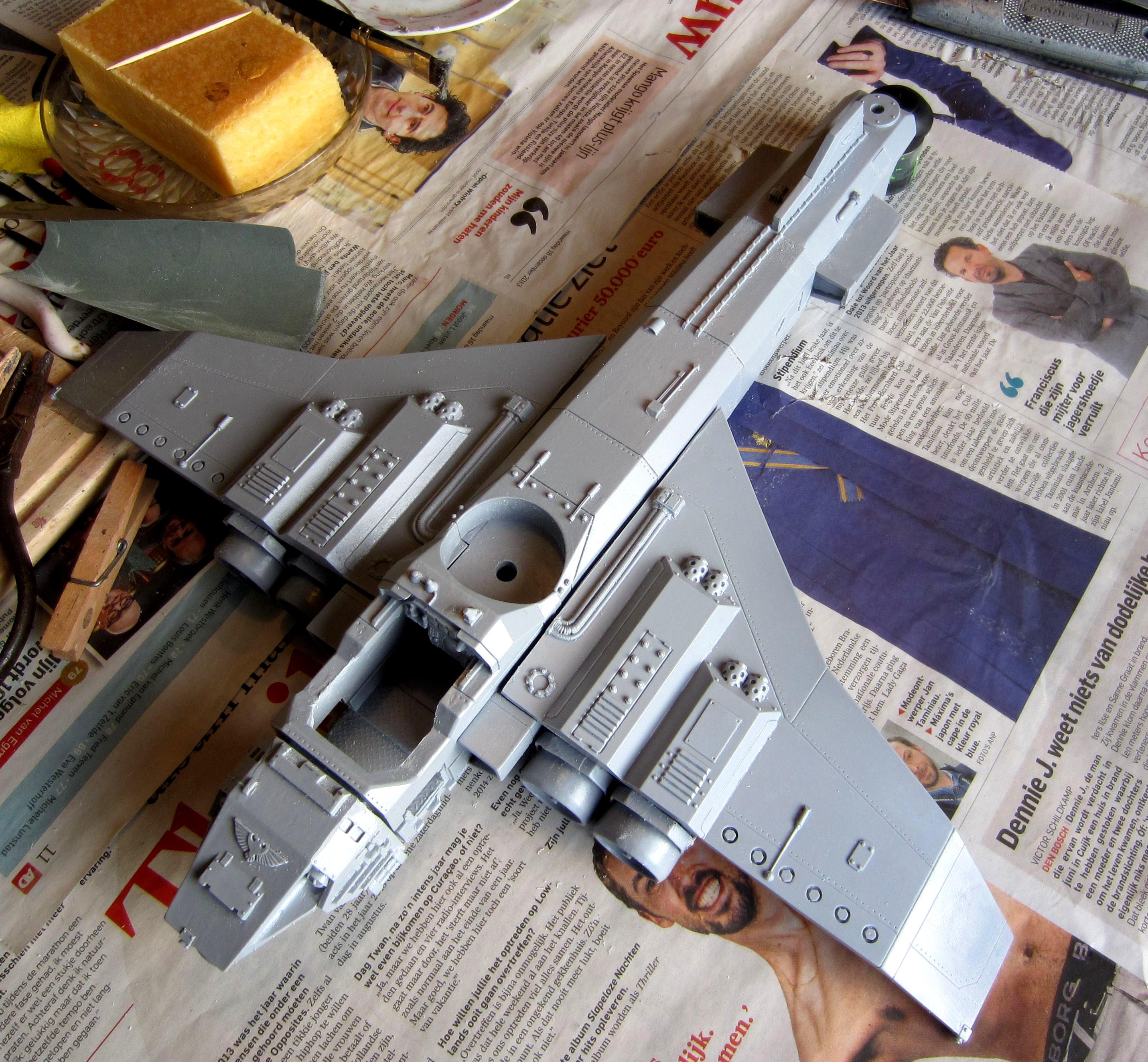 Adepta Sororitas, Destroyer, Flyer, Forge World, Marauders, Resin, Super-heavy, Unpainted, Work In Progress