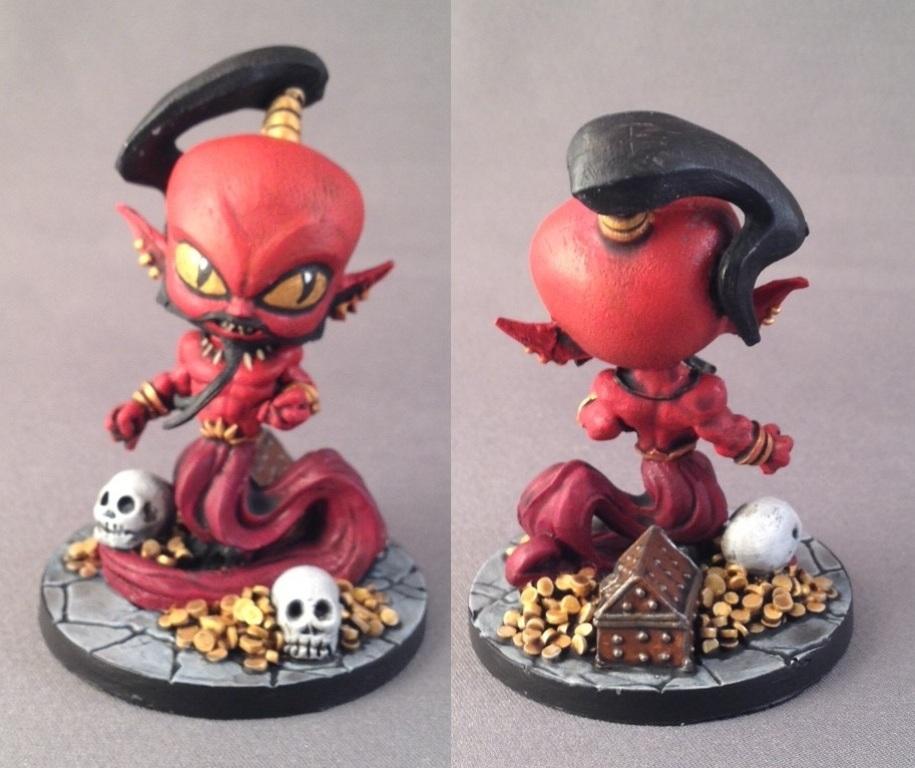 Chibi, Impact! Miniatures, Red Genie