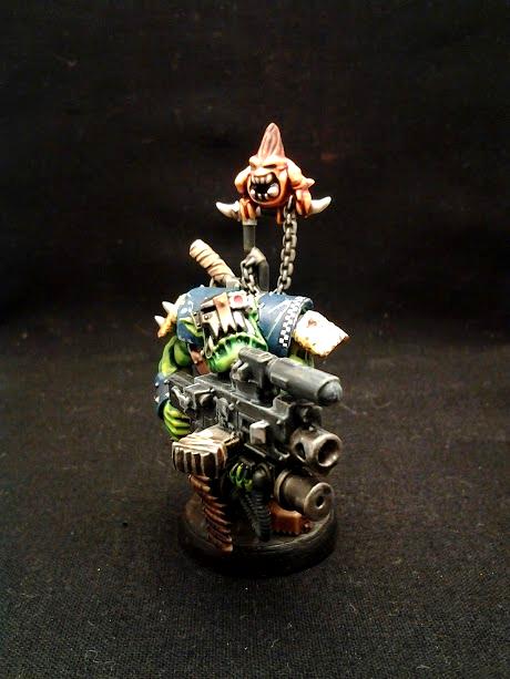 40k Warhammer, Conversion, Converting, Flash Gitz, Green, Orcs, Orks, Yellow Moon